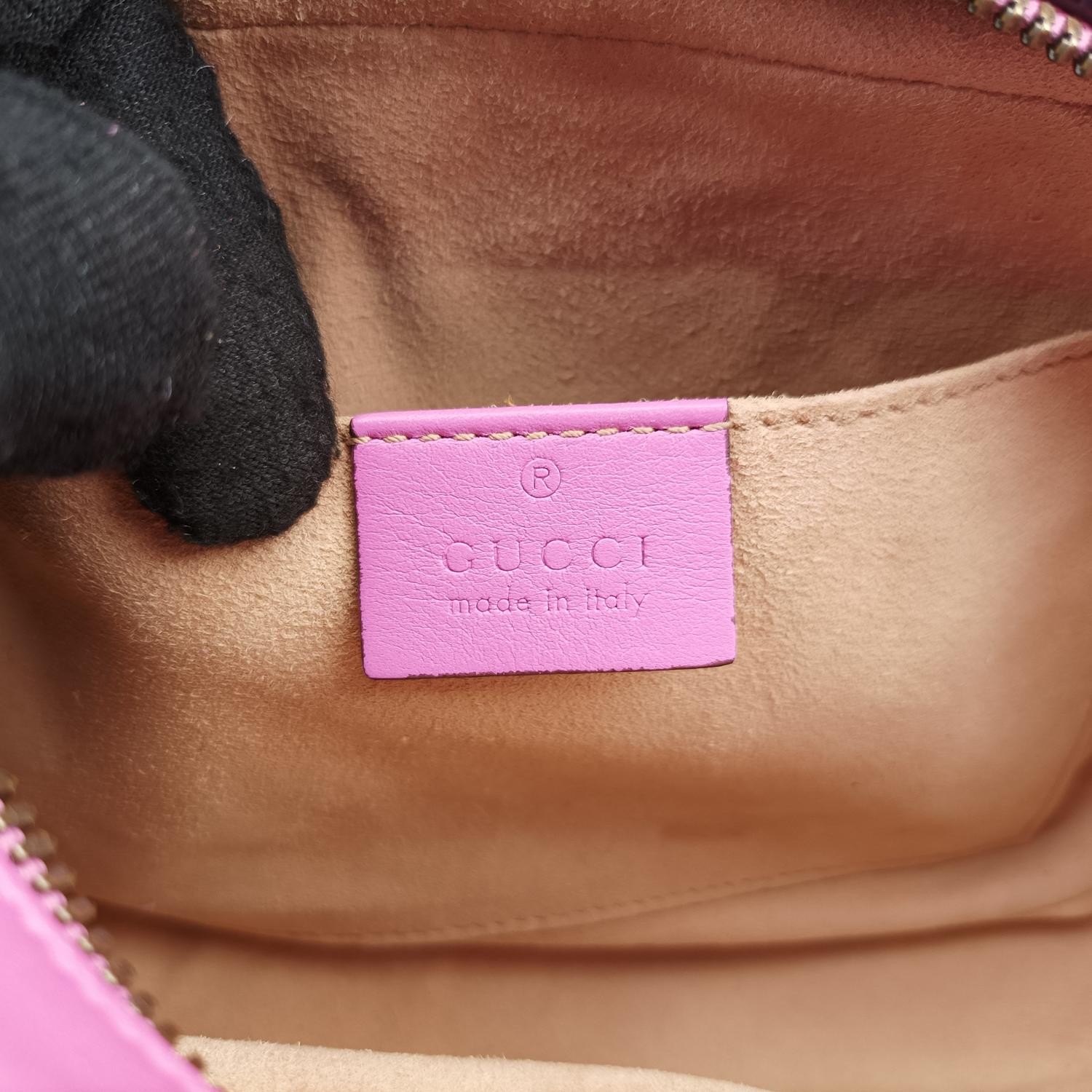 グッチ Gucci ショルダーバッグ レディース GGマーモント ピンク レザー