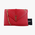 イヴサンローラン Yves saint Laurent ショルダーバッグ レディース エンベロープ レッド レザー ARS354118.1014