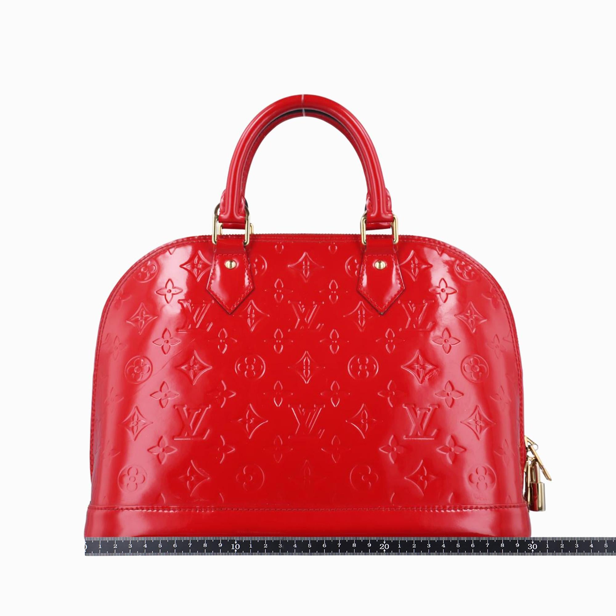 ルイヴィトン Louis Vuitton ハンドバッグ レディース アルマPM ポムダムール ヴェルニ M90096 FL2115