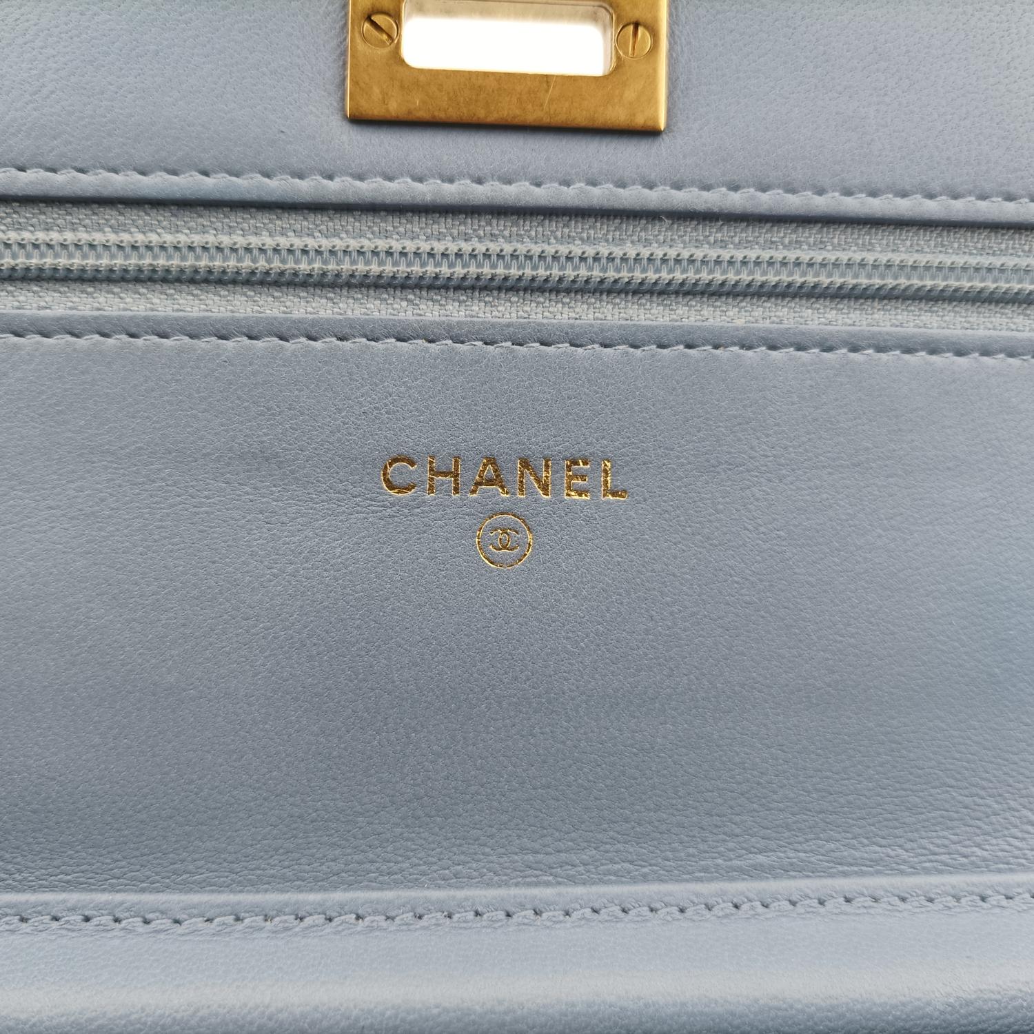 シャネル Chanel ショルダーバッグ レディース ブルー デニム A80834 22357060