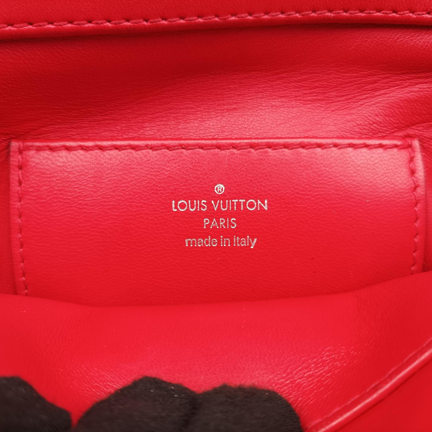 ルイヴィトン Louis Vuitton ショルダーバッグ レディース GO-14MINI レッド レザー M51000 FO0185