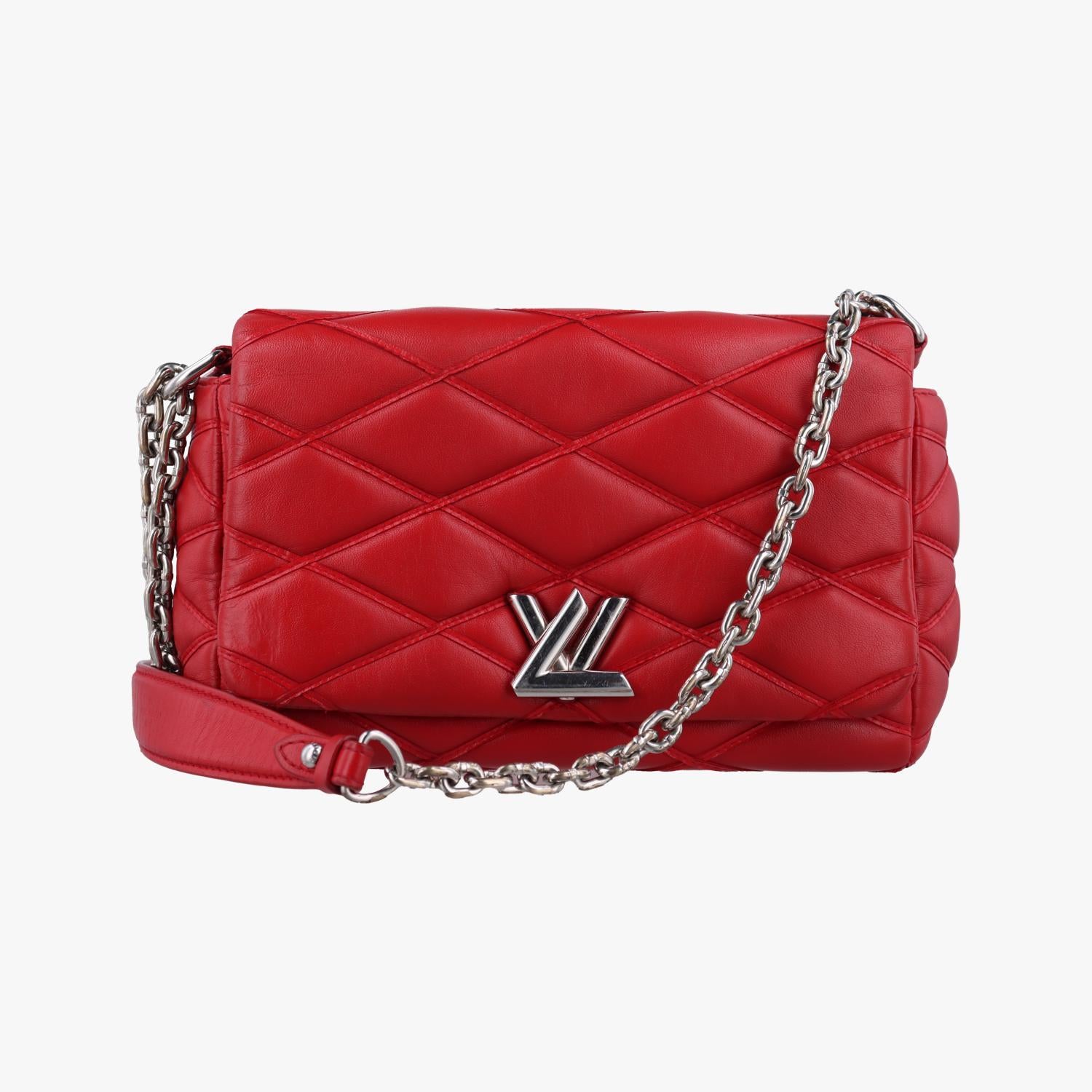 ルイヴィトン Louis Vuitton ショルダーバッグ レディース GO-14MINI レッド レザー M51000 FO0185