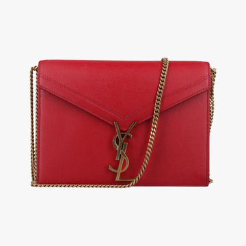 イヴサンローラン Yves saint Laurent ショルダーバッグ レディース カサンドラ レッド キャビアスキン ARS532750.0120