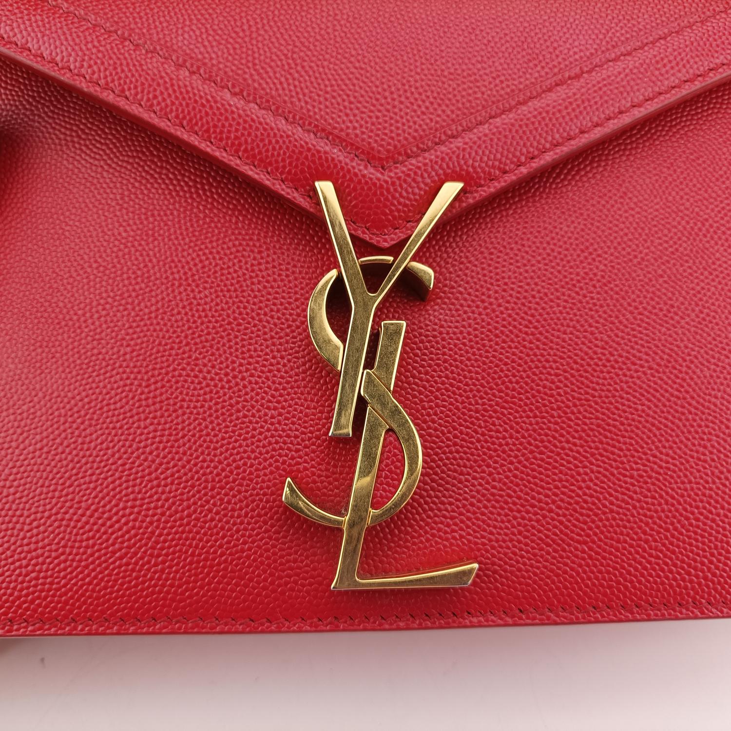 イヴサンローラン Yves saint Laurent ショルダーバッグ レディース カサンドラ レッド キャビアスキン ARS532750.0120