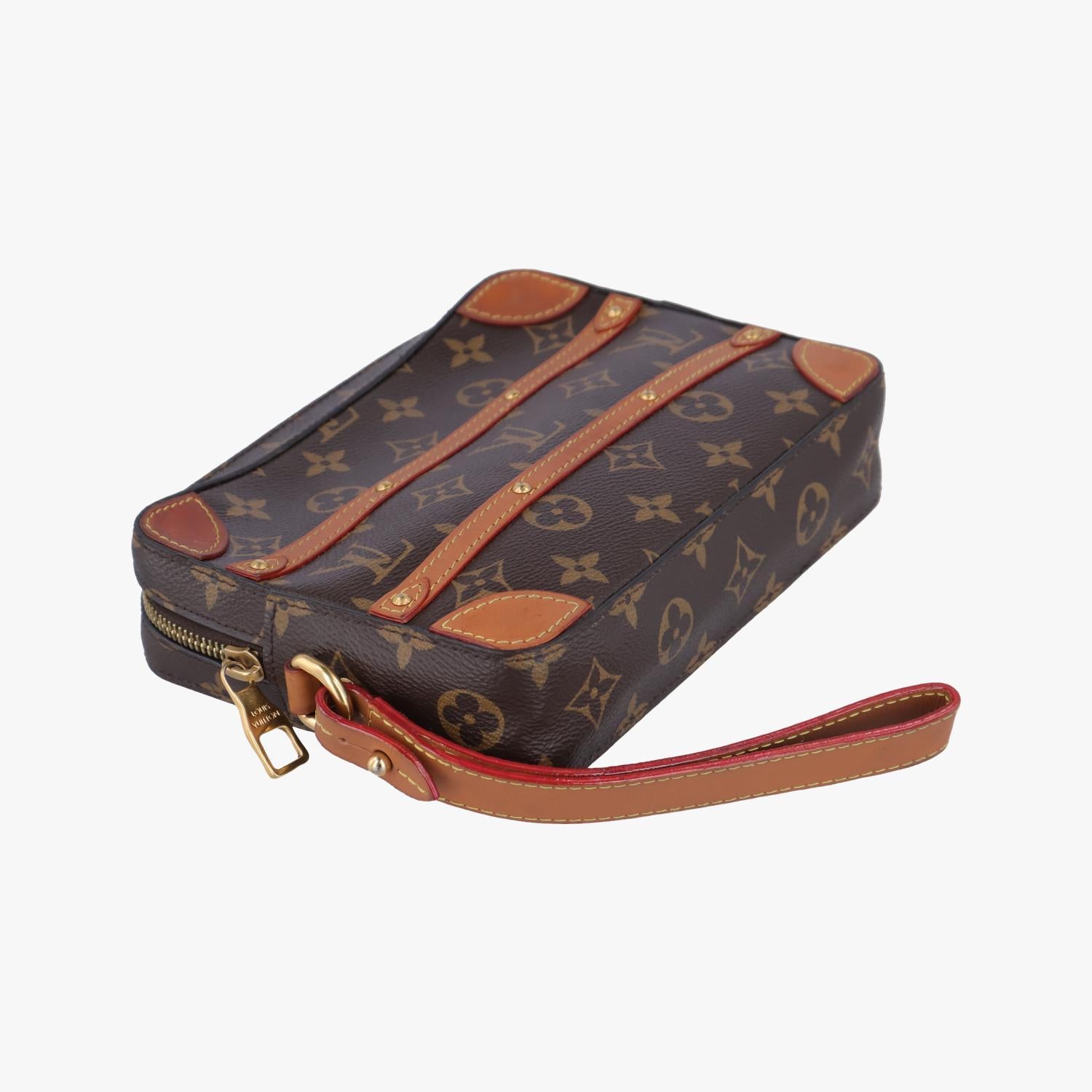 ルイヴィトン Louis Vuitton クラッチバッグ レディース ソフトトランク ブラウン PVCコーティングキャンバス M44779 TJ2169