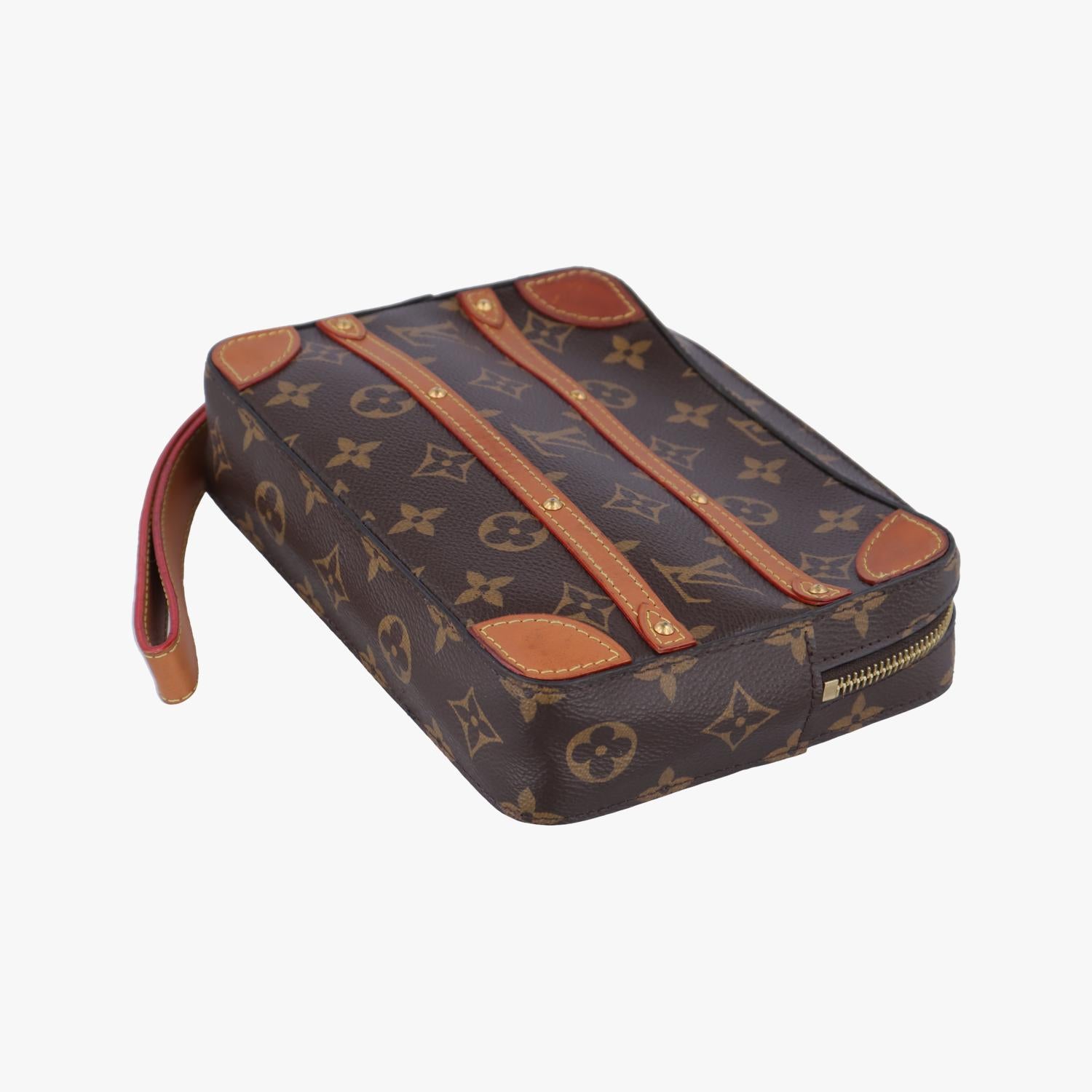 ルイヴィトン Louis Vuitton クラッチバッグ レディース ソフトトランク ブラウン PVCコーティングキャンバス M44779 TJ2169