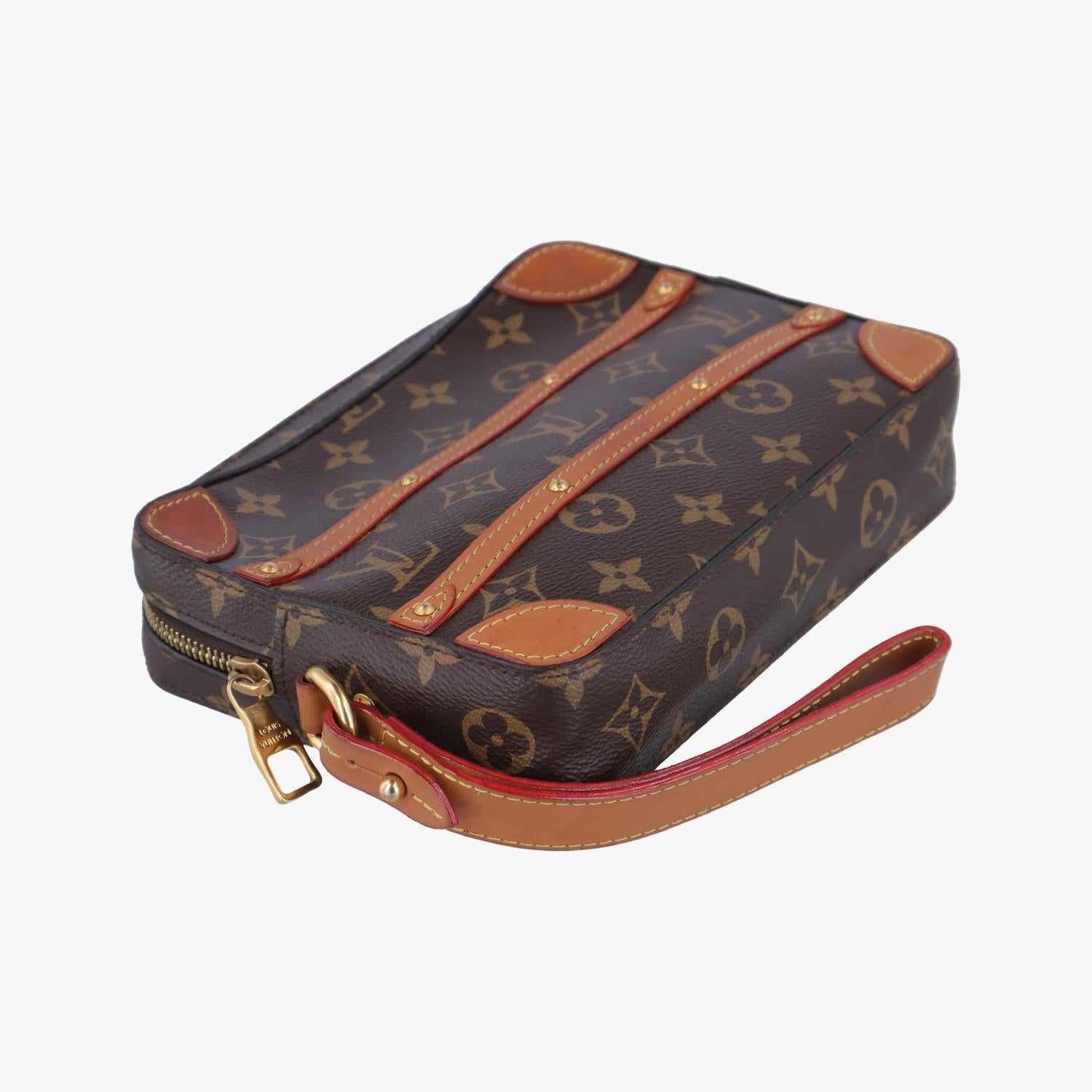 ルイヴィトン Louis Vuitton クラッチバッグ レディース ソフトトランク ブラウン PVCコーティングキャンバス M44779 TJ2169