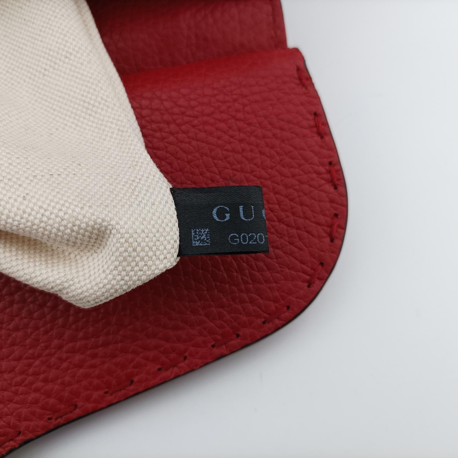 グッチ Gucci ショルダーバッグ レディース GGマーモント レッド レザー 421890 G020123408