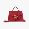 グッチ Gucci ショルダーバッグ レディース GGマーモント レッド レザー 421890 G020123408