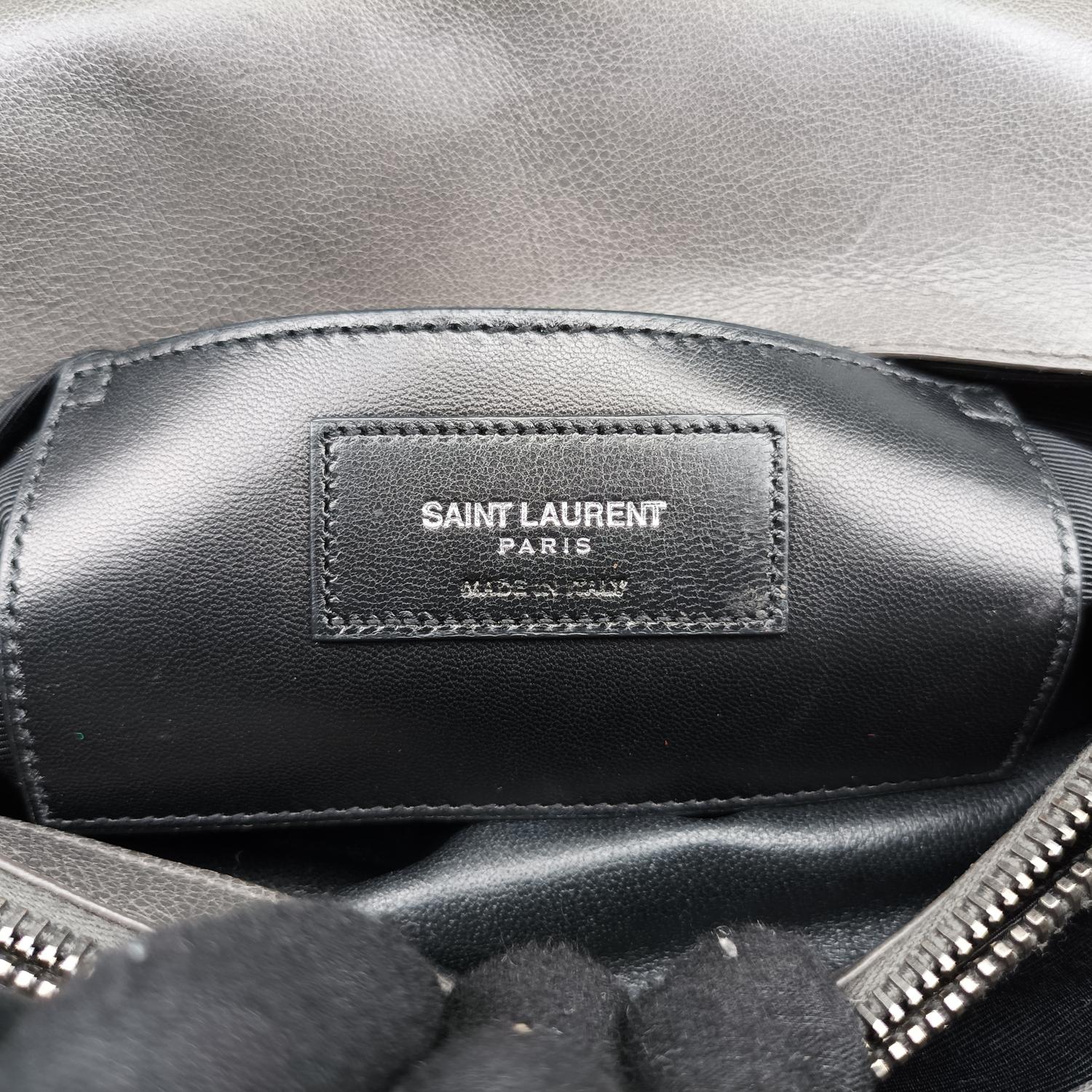 イヴサンローラン Yves saint Laurent ショルダーバッグ レディース カレッジ グレー レザー TCT392738.0216