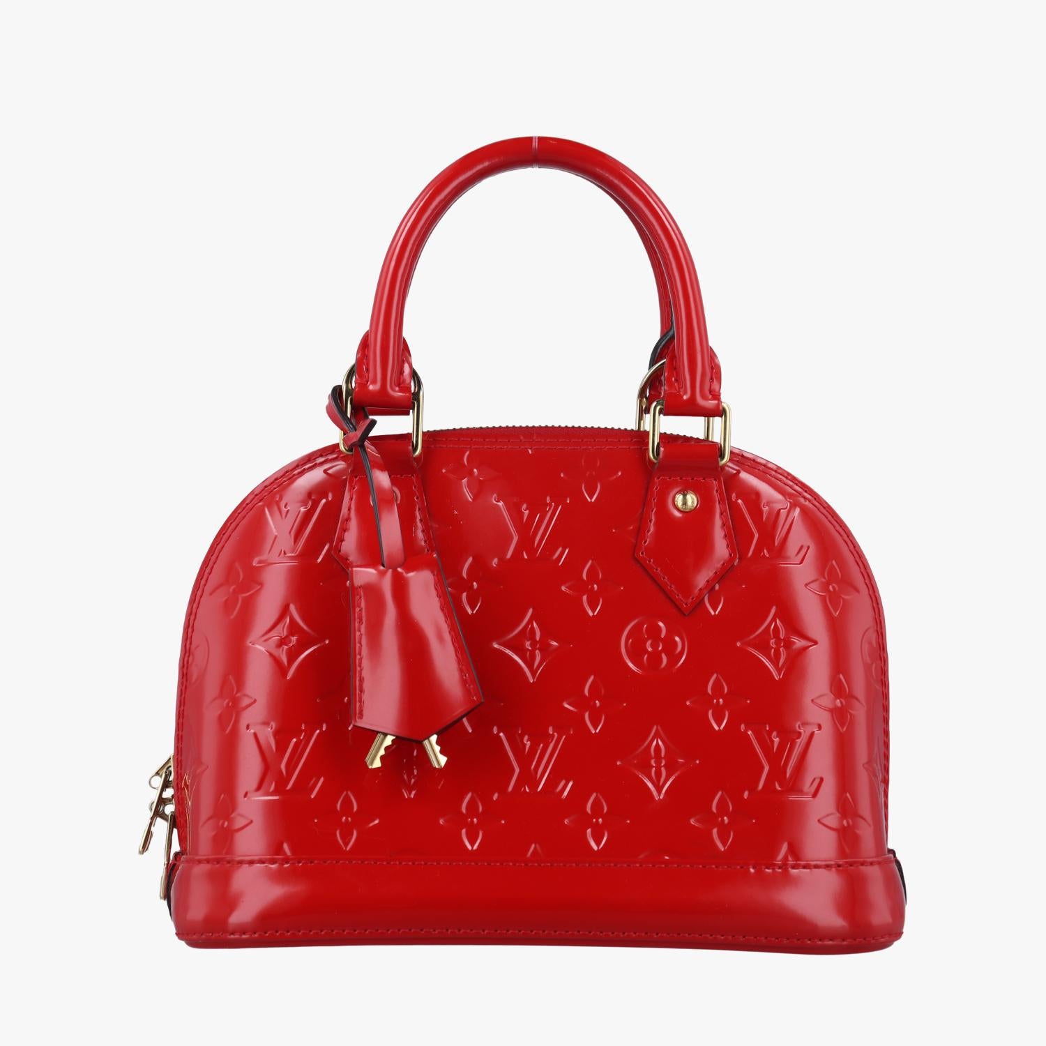 ルイヴィトン Louis Vuitton ショルダーバッグ レディース アルマBB レッド ヴェルニ M91606 FL3115