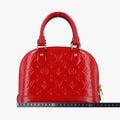 ルイヴィトン Louis Vuitton ショルダーバッグ レディース アルマBB レッド ヴェルニ M91606 FL3115