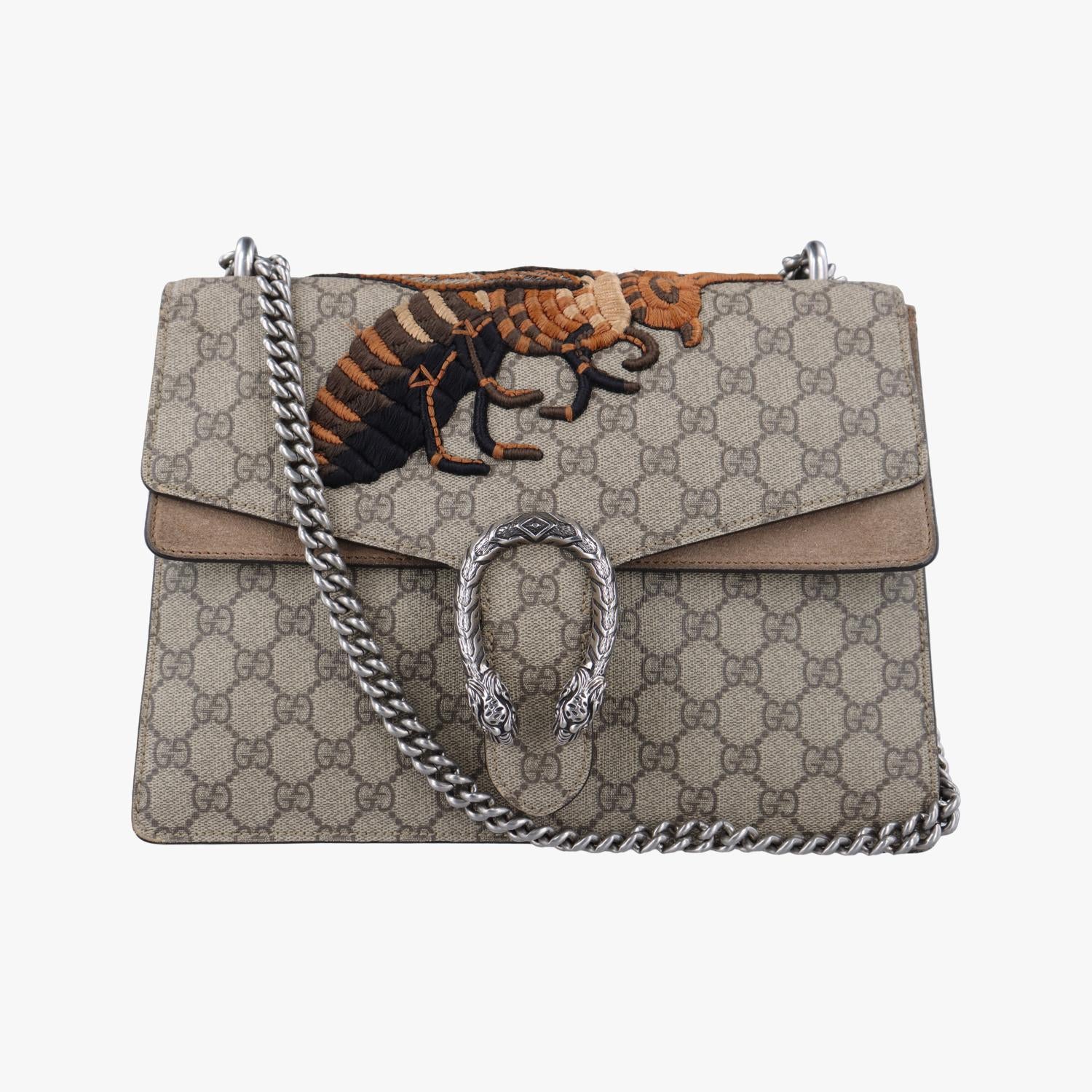 グッチ Gucci ショルダーバッグ レディース ディオニュソス グレー PVCコーティングキャンバス x スエード 400235 E019397600