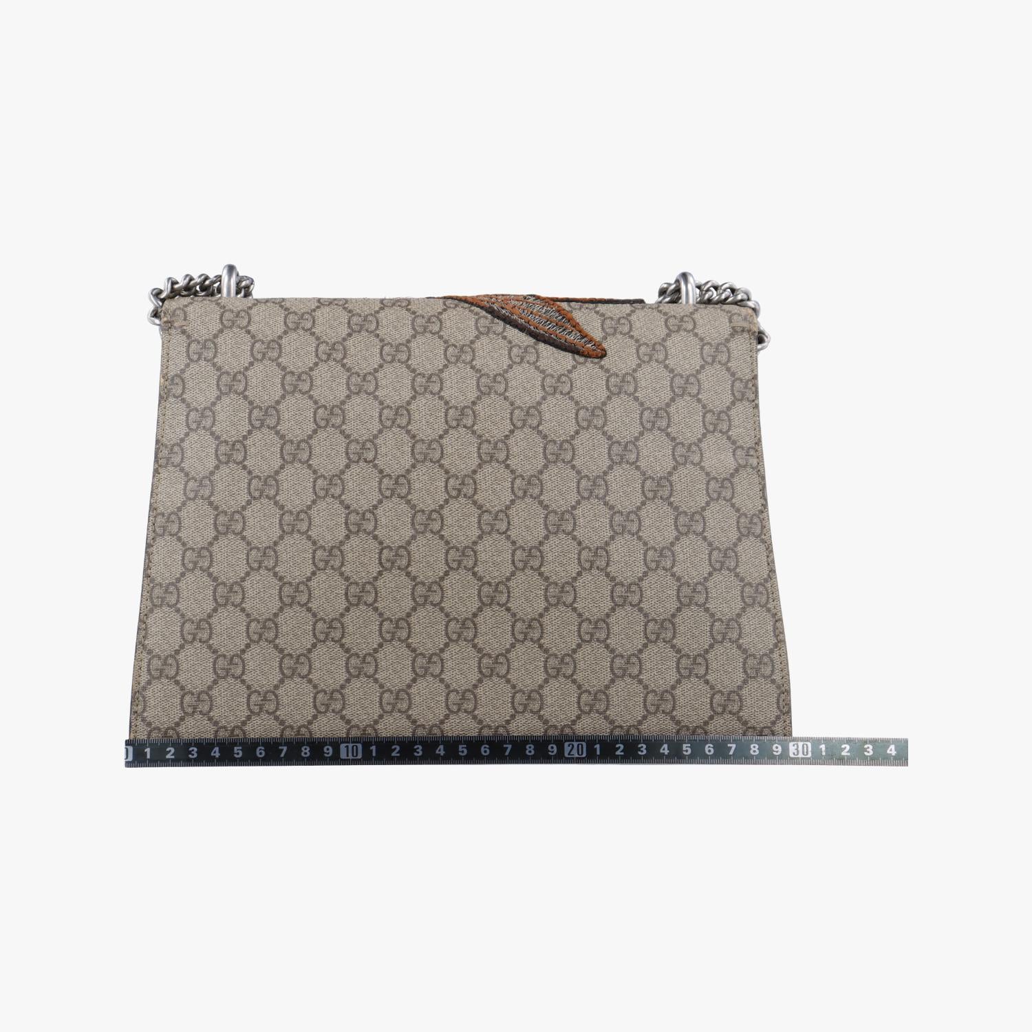 グッチ Gucci ショルダーバッグ レディース ディオニュソス グレー PVCコーティングキャンバス x スエード 400235 E019397600