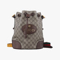 グッチ Gucci ショルダーバッグ レディース シェリーライン キャットヘッド グレー PVCコーティングキャンバス 473875 I028322754