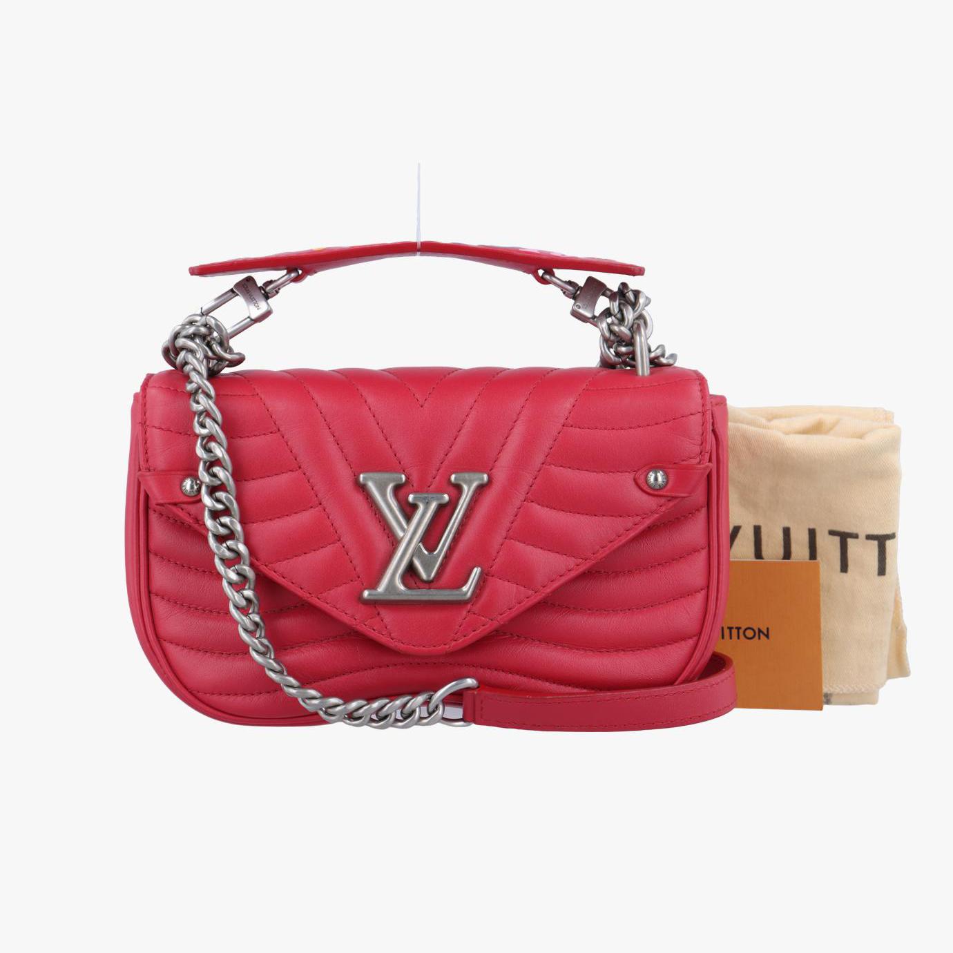 ルイヴィトン Louis Vuitton ショルダーバッグ レディース ニューウェーブPM レッド レザー M51930 NZ1109