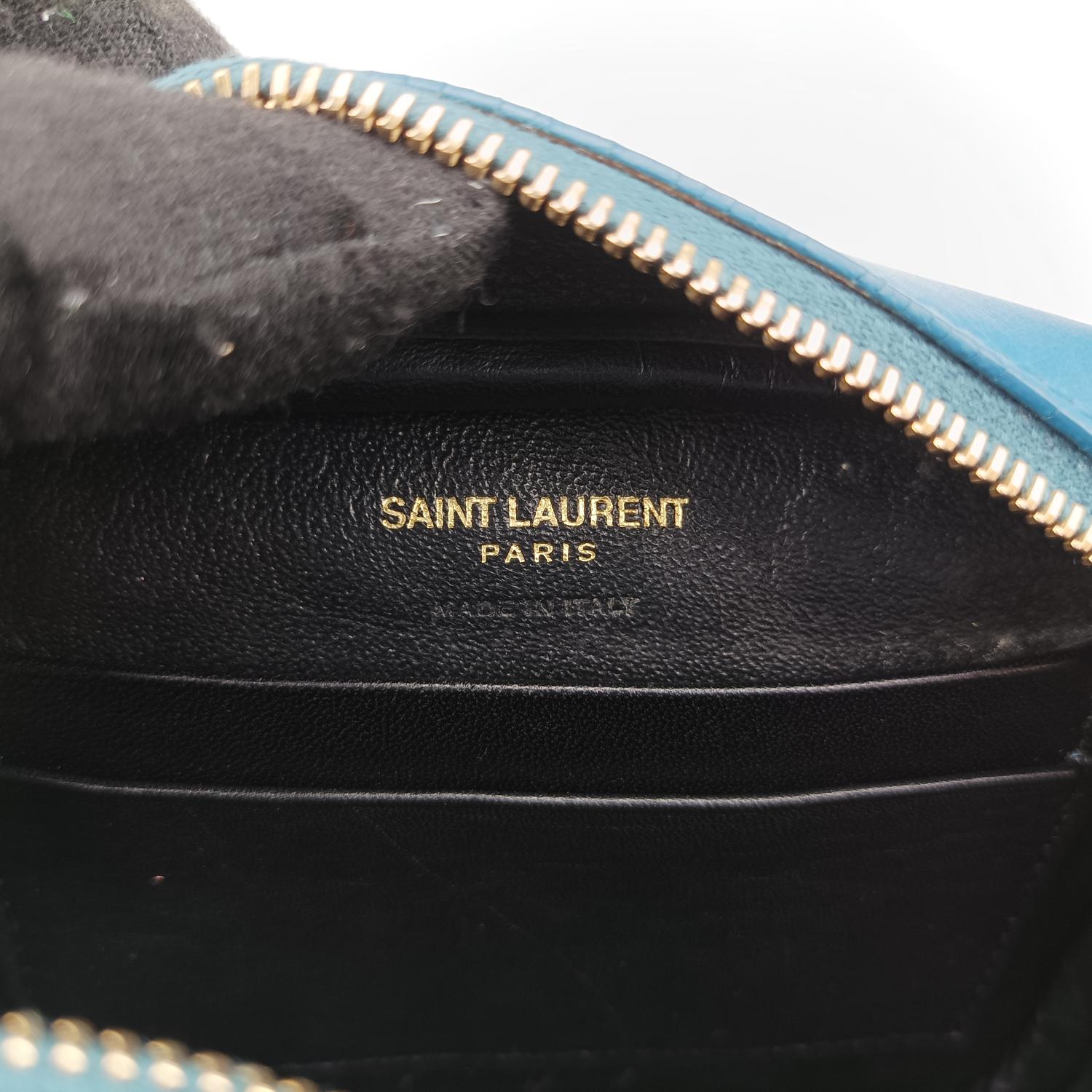 イヴサンローラン Yves saint Laurent ショルダーバッグ レディース ブロガー ブルー レザー PTR425317.0119