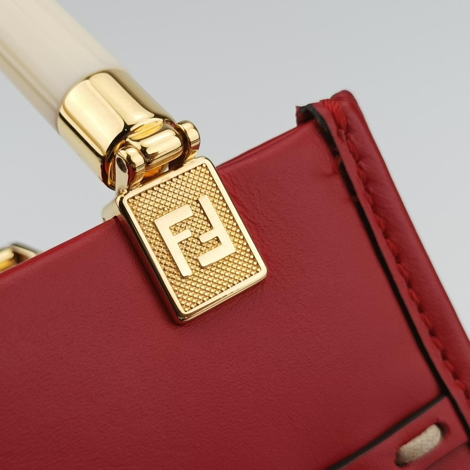 フェンディ Fendi ショルダーバッグ レディース サンシャイン ショッパー レッド レザー 8BS051 AHNV 12085-219