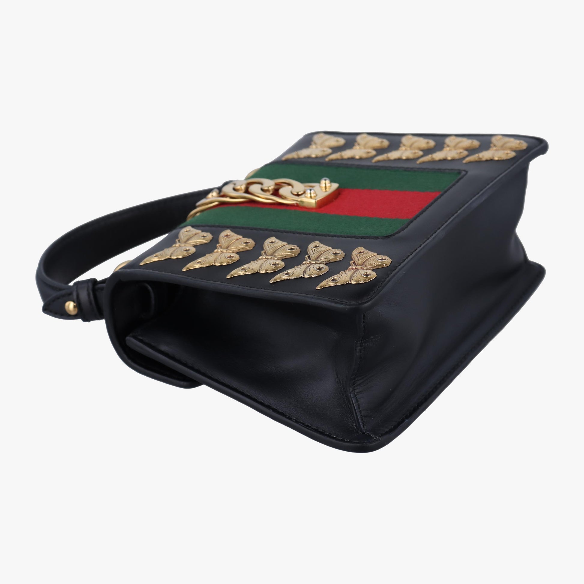 グッチ Gucci ショルダーバッグ レディース シルヴィ ブラック レザー 470270 B022670939