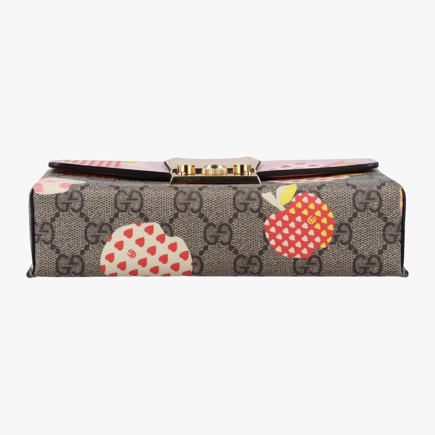 グッチ Gucci ショルダーバッグ レディース パドロック グレー GGスプリームキャンバス×レザー 652683