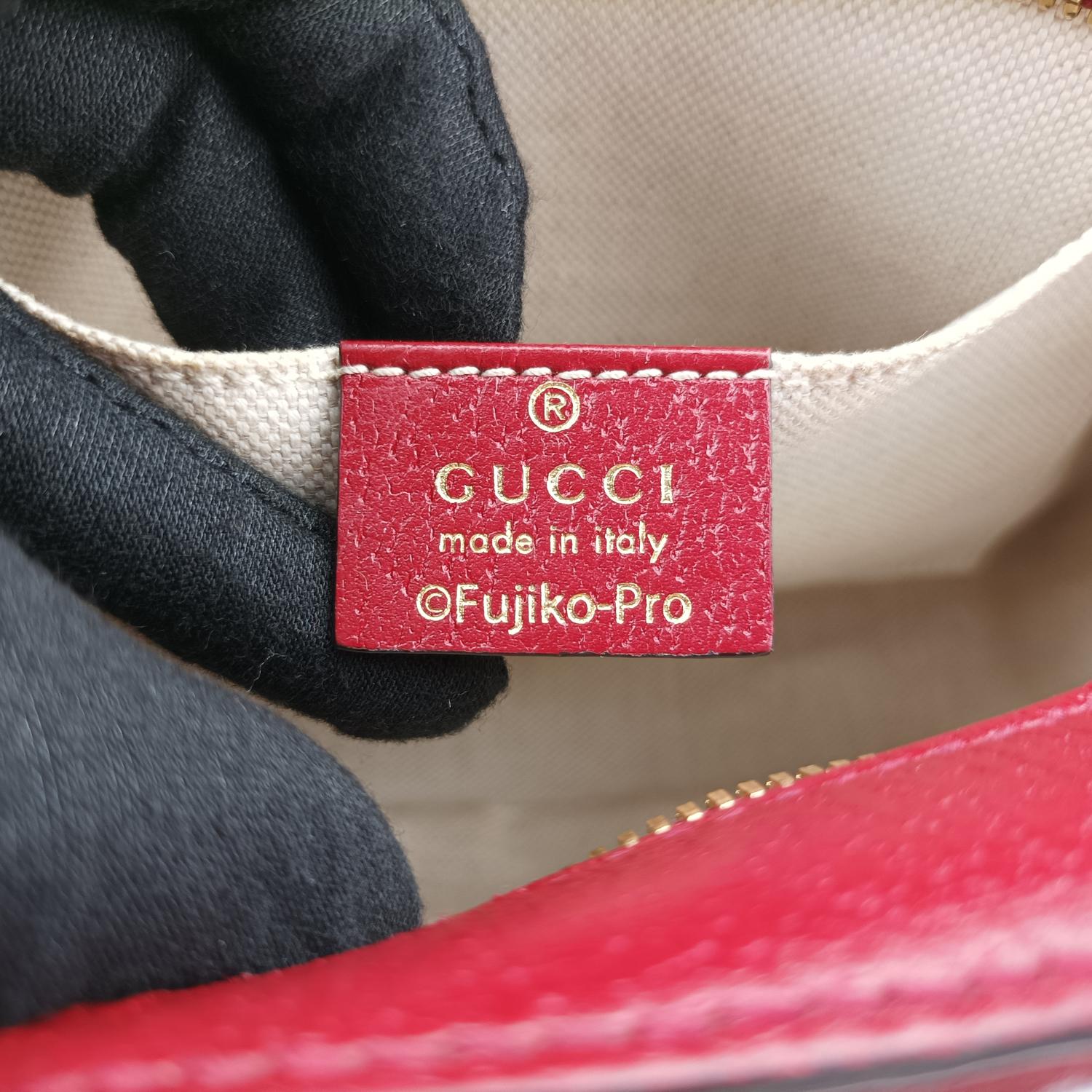 グッチ Gucci ショルダーバッグ レディース ドラえもんコラボ プリント ブラウン GGスプリームキャンバス×レザー 574886 H034299285