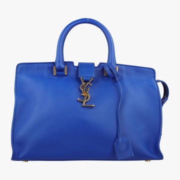 イヴサンローラン Yves saint Laurent ショルダーバッグ レディース ベイビーモノグラムカバス ブルー レザー DMR394461.1015