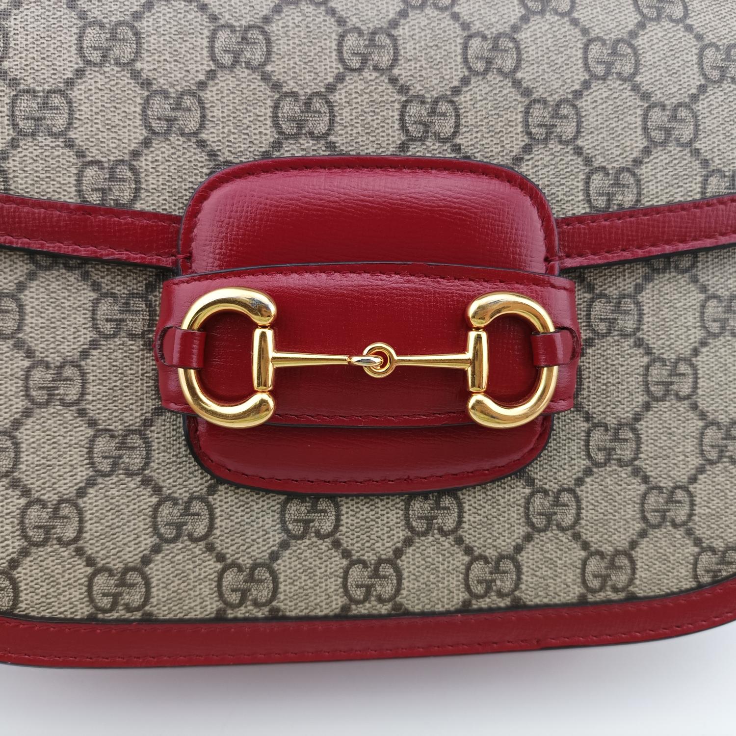 グッチ Gucci ショルダーバッグ レディース ホースビット 1955 グレー PVCコーティングキャンバス ×レザー 602204 G032090773