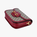 グッチ Gucci ショルダーバッグ レディース ホースビット 1955 グレー PVCコーティングキャンバス ×レザー 602204 G032090773