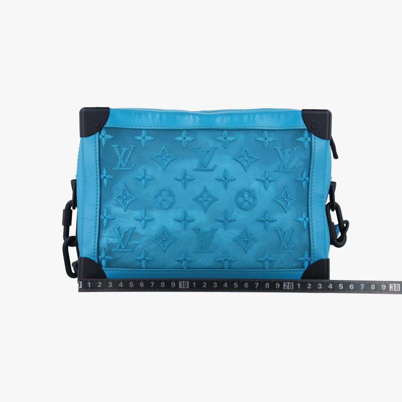 ルイヴィトン Louis Vuitton ショルダーバッグ レディース ソフトトランク 2020SS ブルー メッシュレザー M45074 DU4159