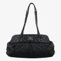 シャネル Chanel ショルダーバッグ レディース マトラッセ ブラック ナイロン×レザー A50475 14843248