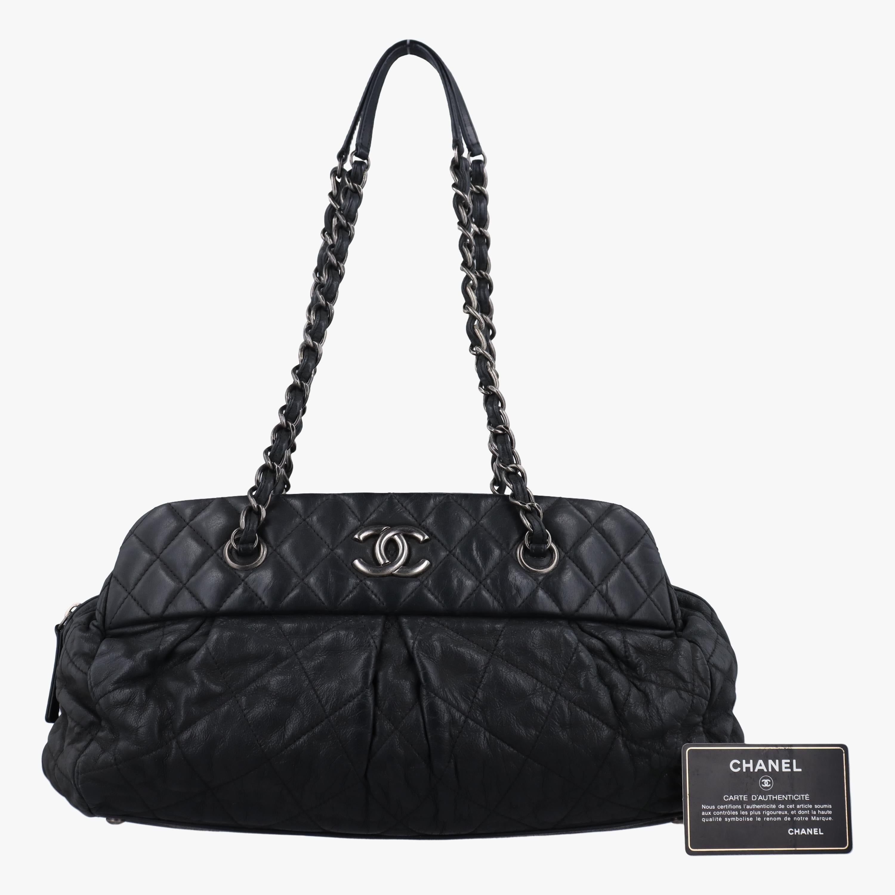 シャネル Chanel ショルダーバッグ レディース マトラッセ ブラック ナイロン×レザー A50475 14843248