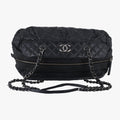 シャネル Chanel ショルダーバッグ レディース マトラッセ ブラック ナイロン×レザー A50475 14843248