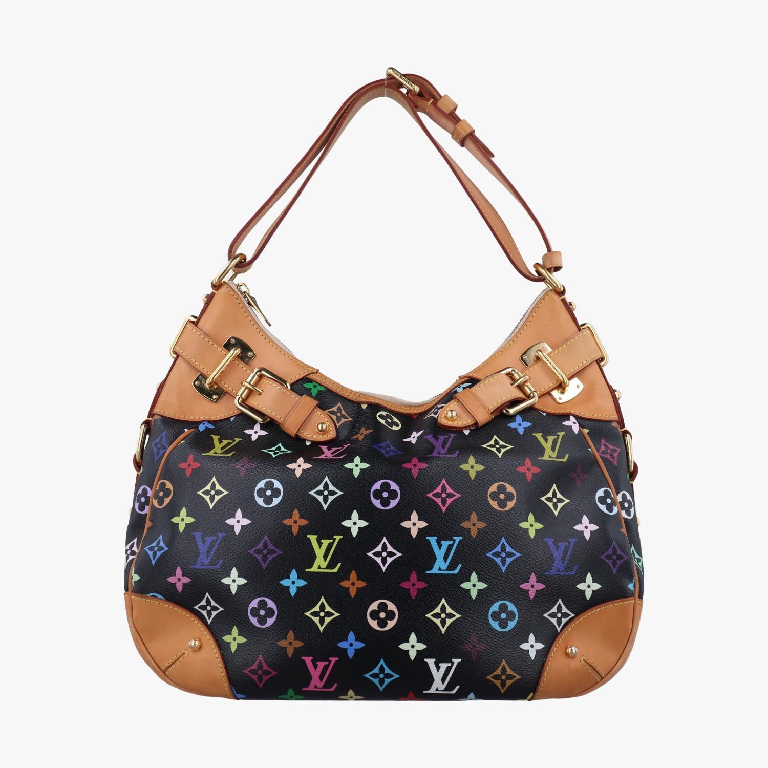 ルイヴィトン Louis Vuitton ショルダーバッグ レディース グレタ ブラック モノグラム マルチカラー M40196 CA0120