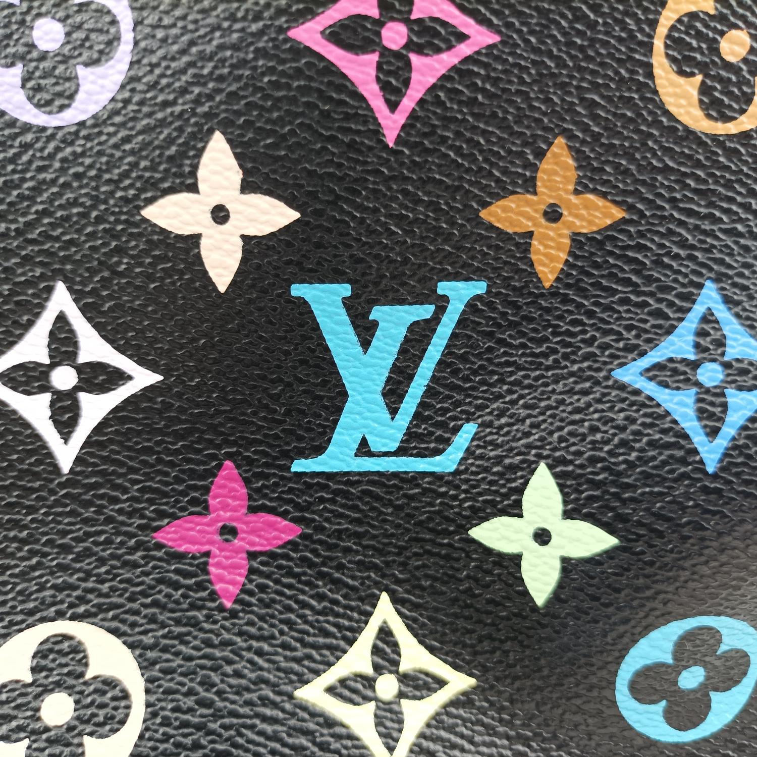 ルイヴィトン Louis Vuitton ショルダーバッグ レディース グレタ ブラック モノグラム マルチカラー M40196 CA0120