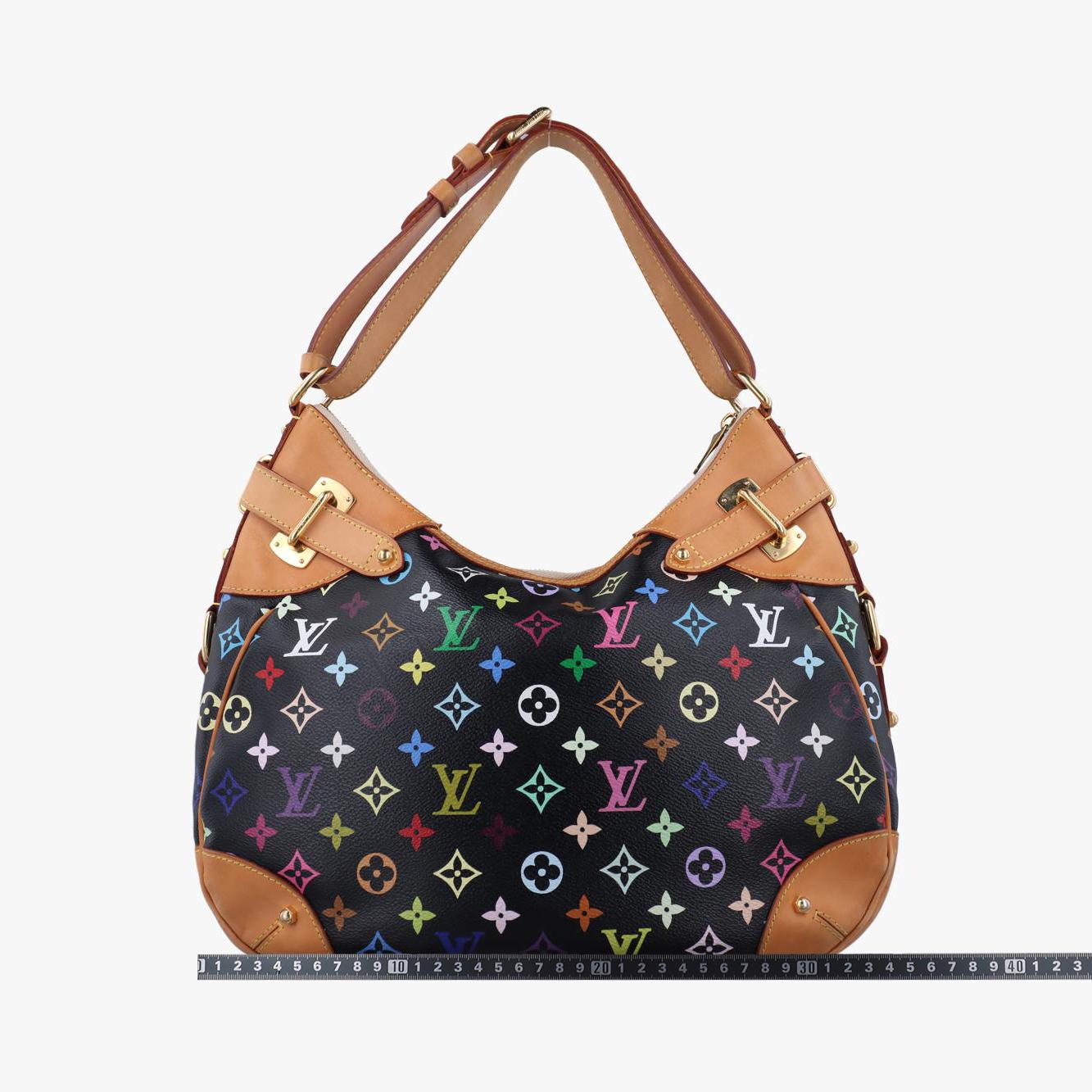 ルイヴィトン Louis Vuitton ショルダーバッグ レディース グレタ ブラック モノグラム マルチカラー M40196 CA0120