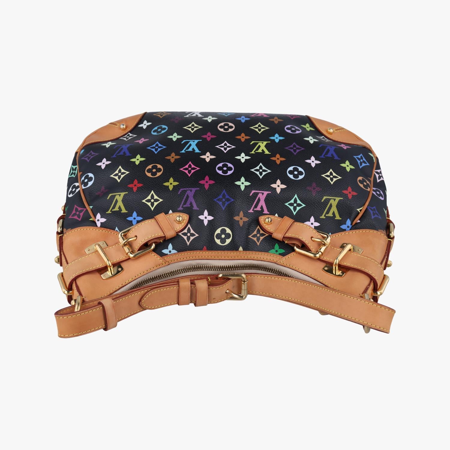 ルイヴィトン Louis Vuitton ショルダーバッグ レディース グレタ ブラック モノグラム マルチカラー M40196 CA0120