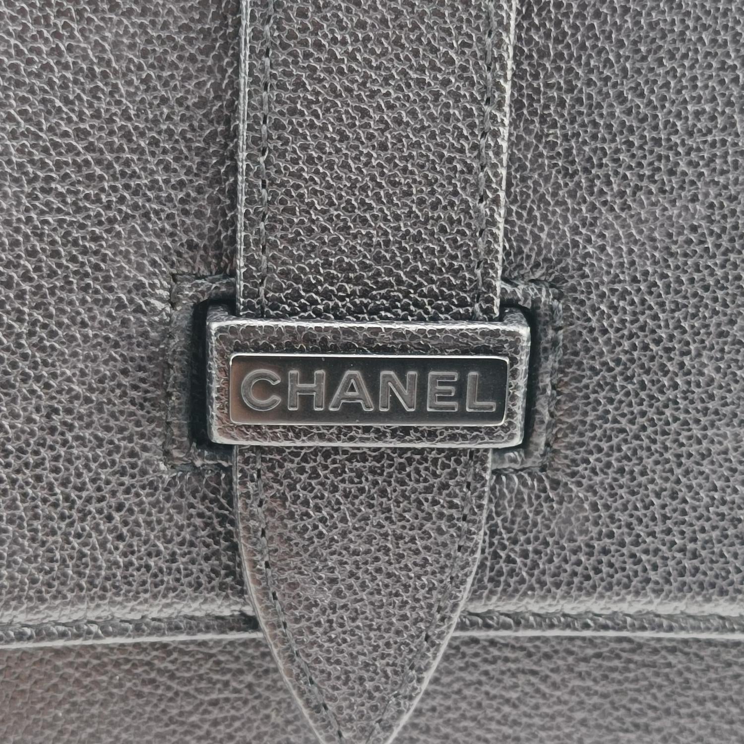 シャネル Chanel ショルダーバッグ レディース ボックスロゴ ブラック キャビアスキン 5440771