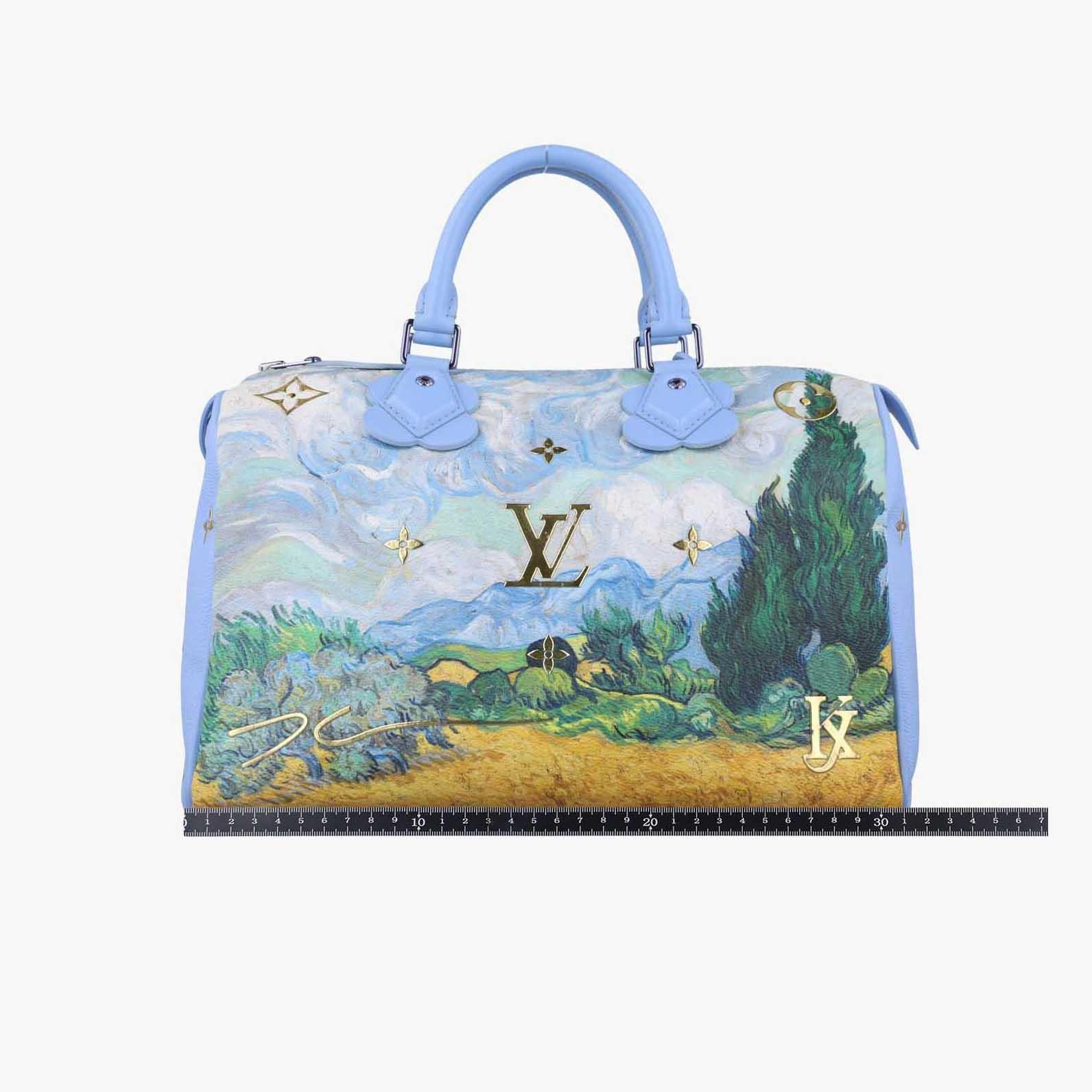 ルイヴィトン Louis Vuitton ボストンバッグ レディース ゴッホ スピーディ30　マスターズコレクション ブルーエ x ライトブルー x マルチカラー モノグラム セルティ M43314 DU2117