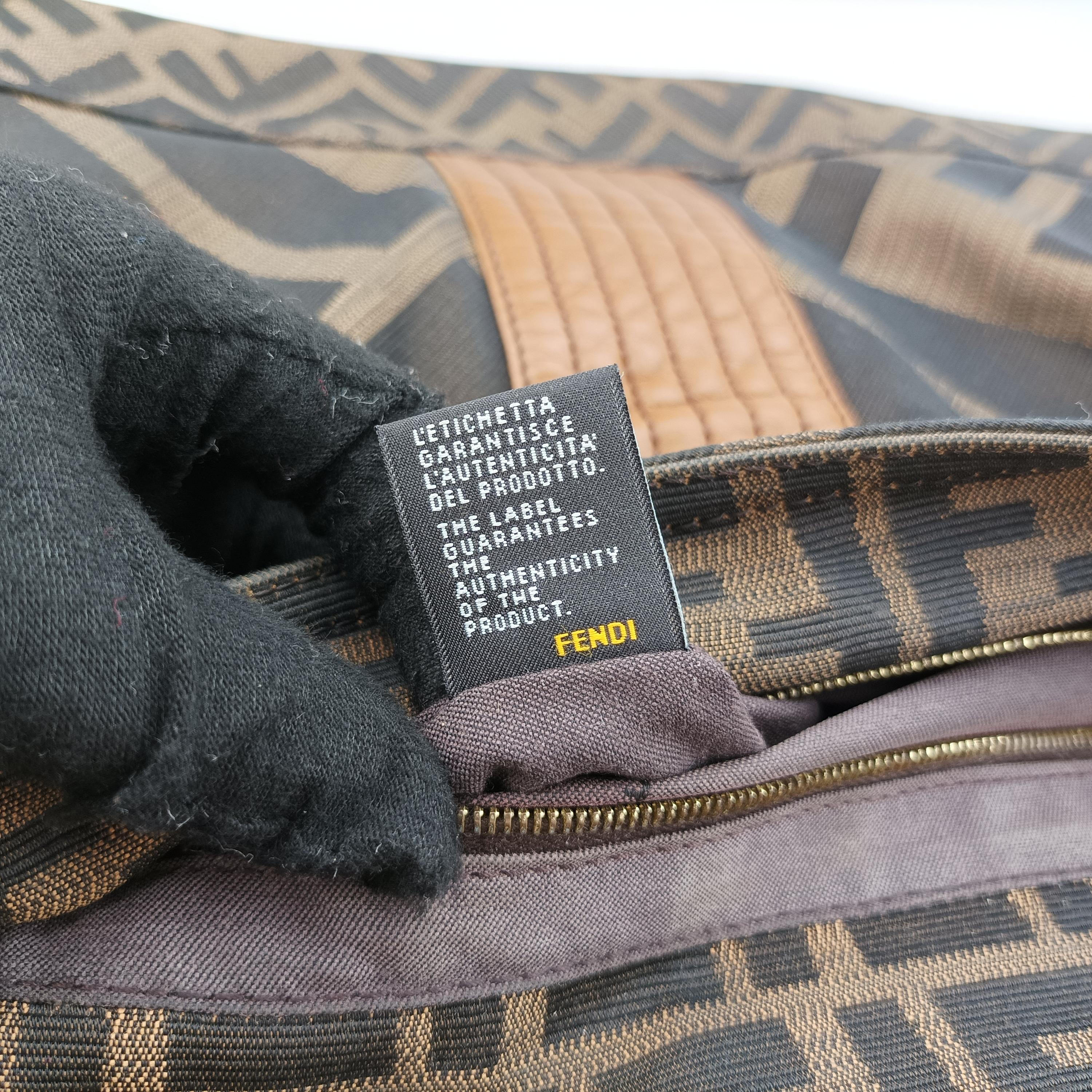 フェンディ Fendi ショルダーバッグ レディース ズッカ　マキシバゲット ブラウン キャンバス 8BT143-ZM2 118-2566