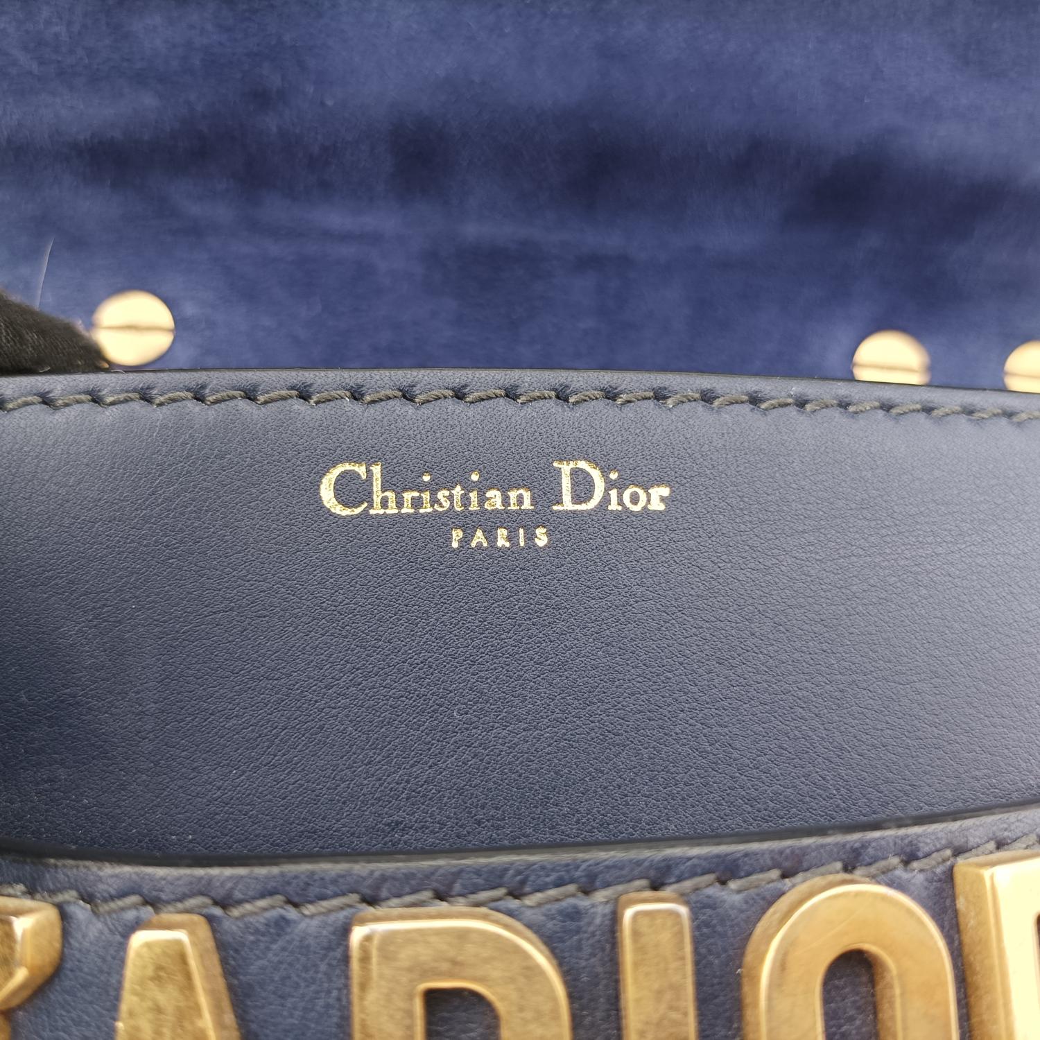 クリスチャンディオール Christian Dior ショルダーバッグ レディース ジャディオール ブルー レザー 12-MA-0178