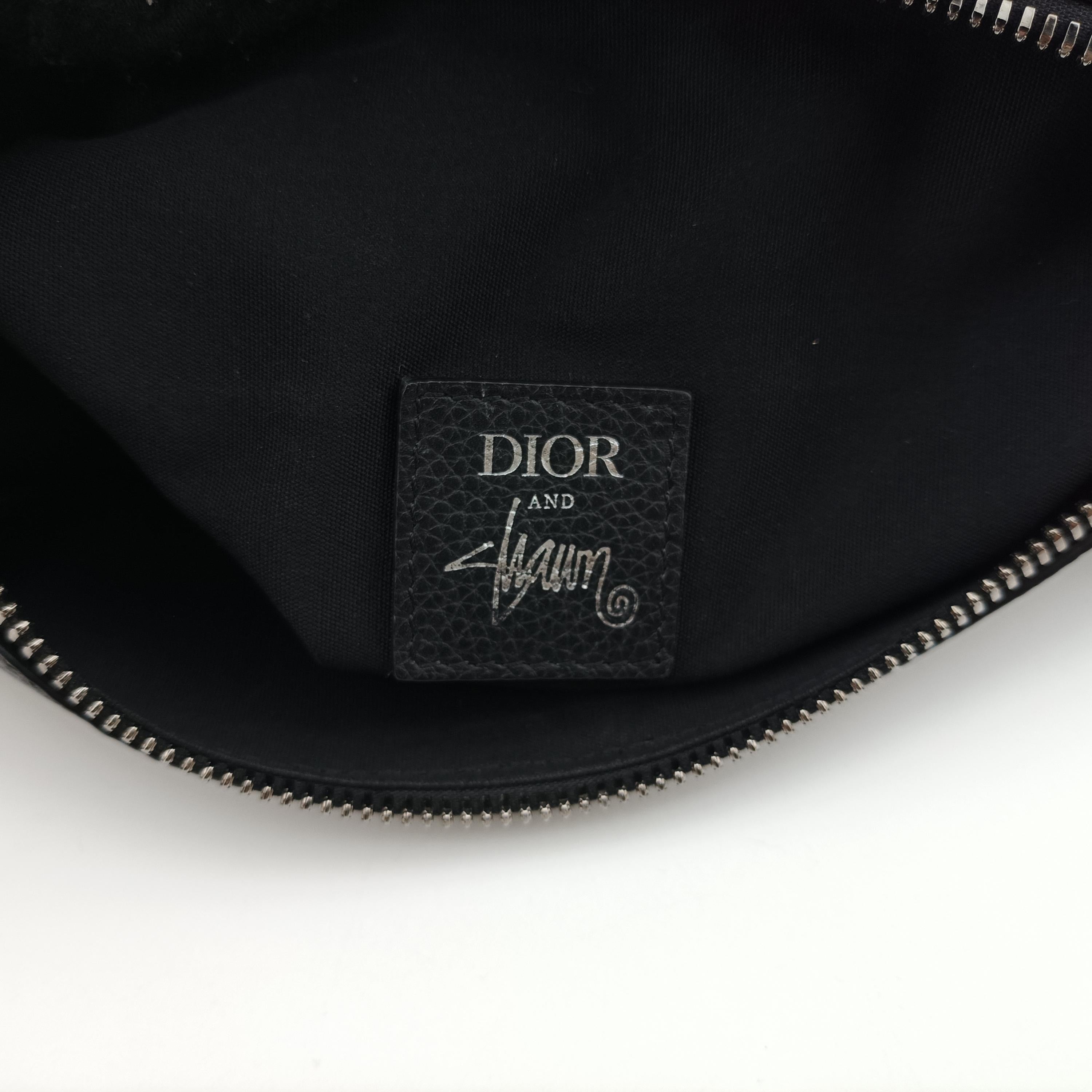 クリスチャンディオール Christian Dior ショルダーバッグ レディース サドル ブラック レザー 19-BO-0250