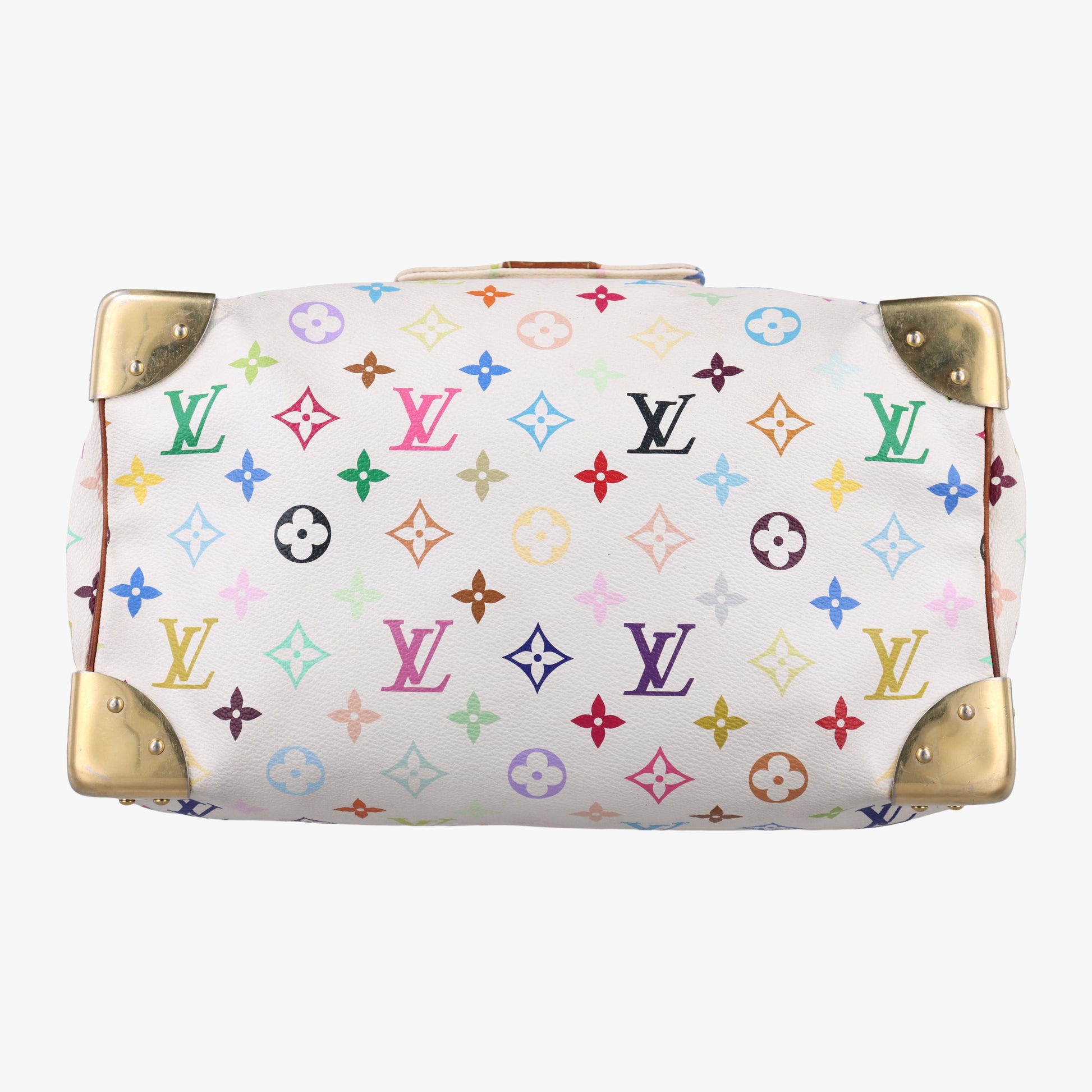 ルイヴィトン Louis Vuitton ボストンバッグ レディース スピーディ30 ホワイト モノグラム マルチカラー M92643 SP1017