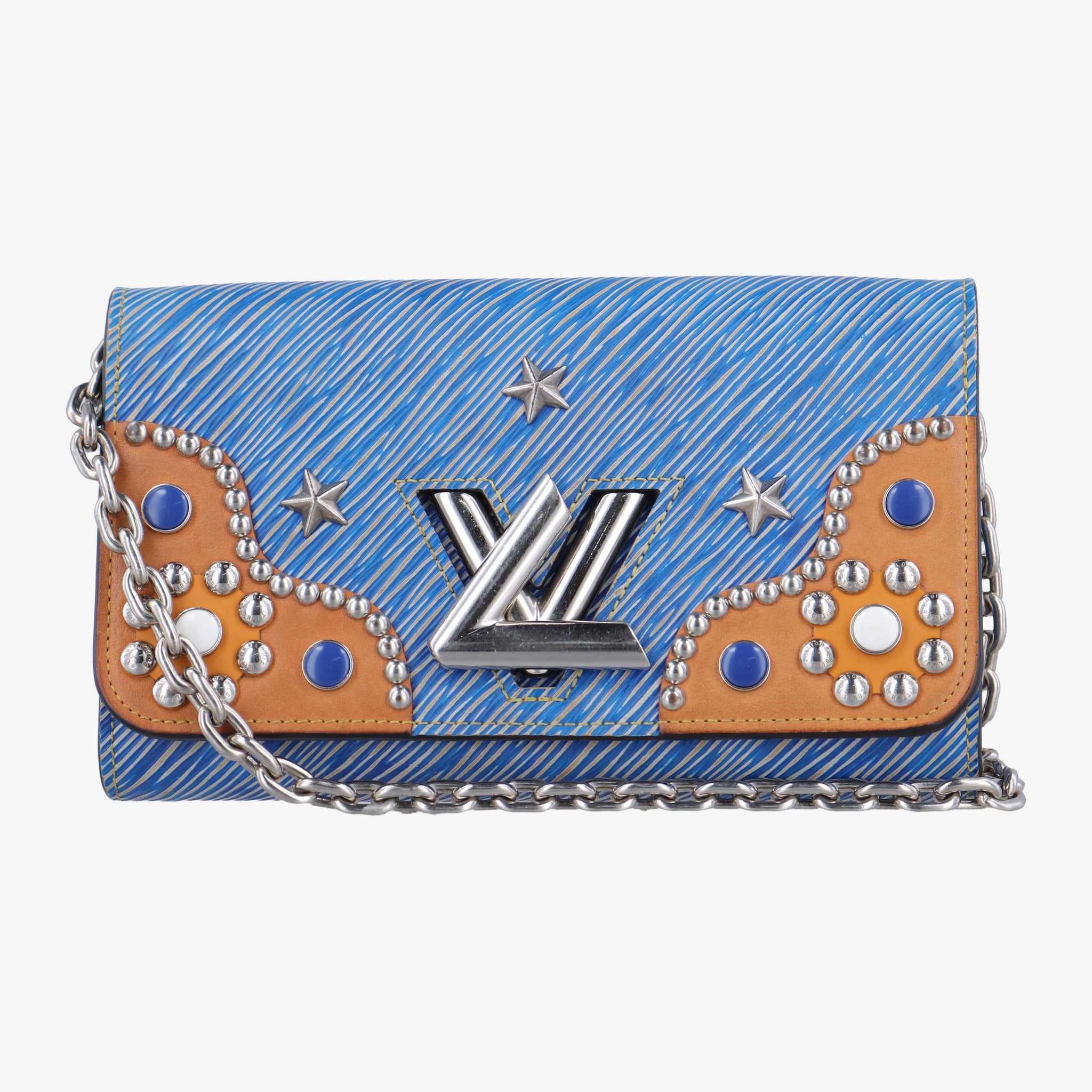 ルイヴィトン Louis Vuitton ショルダーバッグ レディース ツイスト ウォレットチェーン  ブルー エピ SP1147