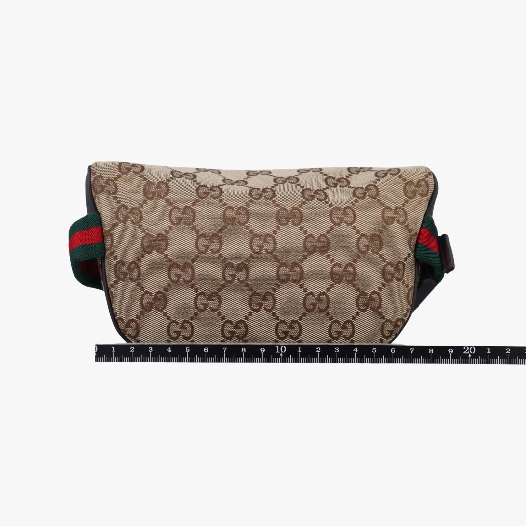 グッチ Gucci ボディバッグ/ウェストバッグ レディース チルドレンズ　シェリーライン ブラウン キャンバス x レザー 311159 H015735804