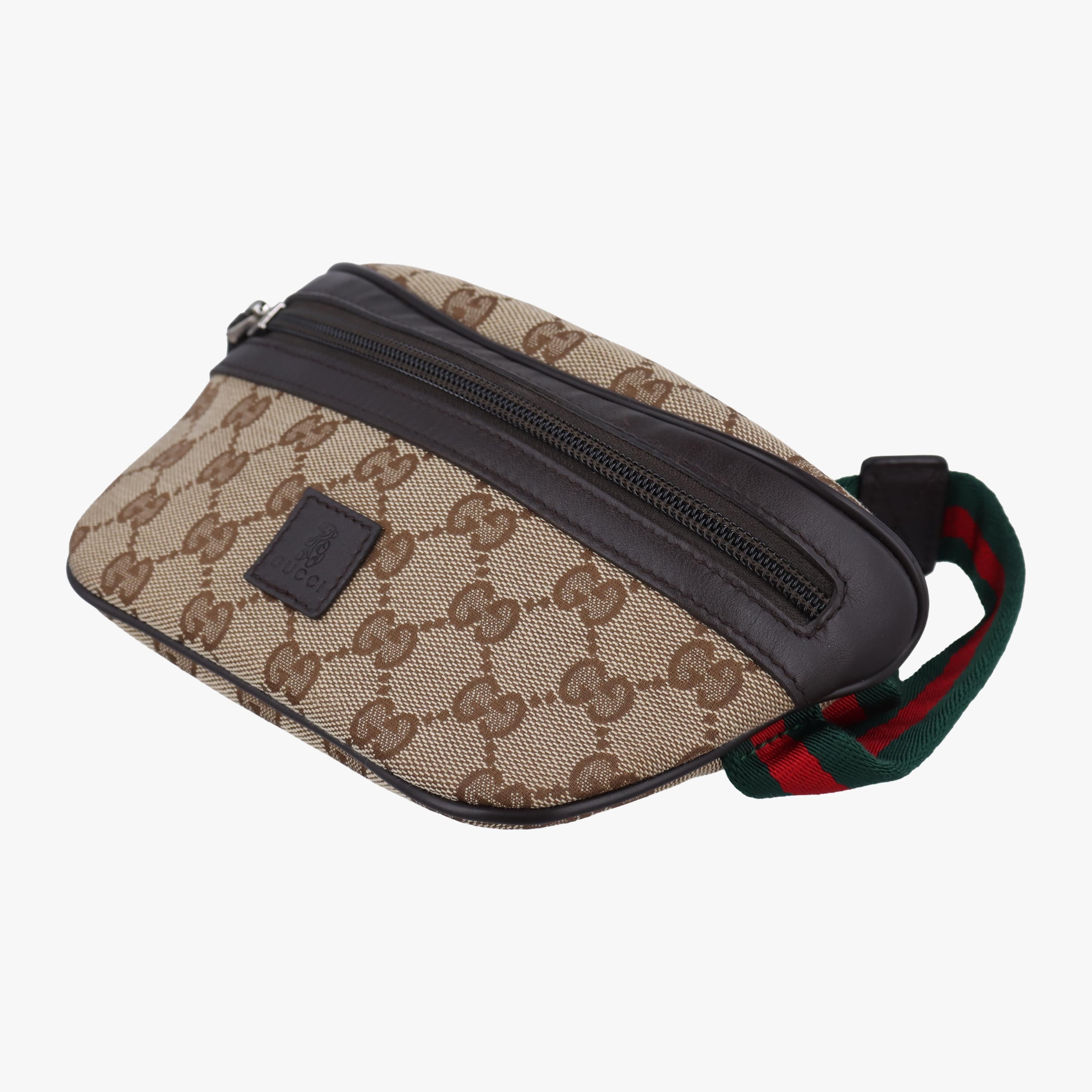 グッチ Gucci ボディバッグ/ウェストバッグ レディース チルドレンズ　シェリーライン ブラウン キャンバス x レザー 311159 H015735804