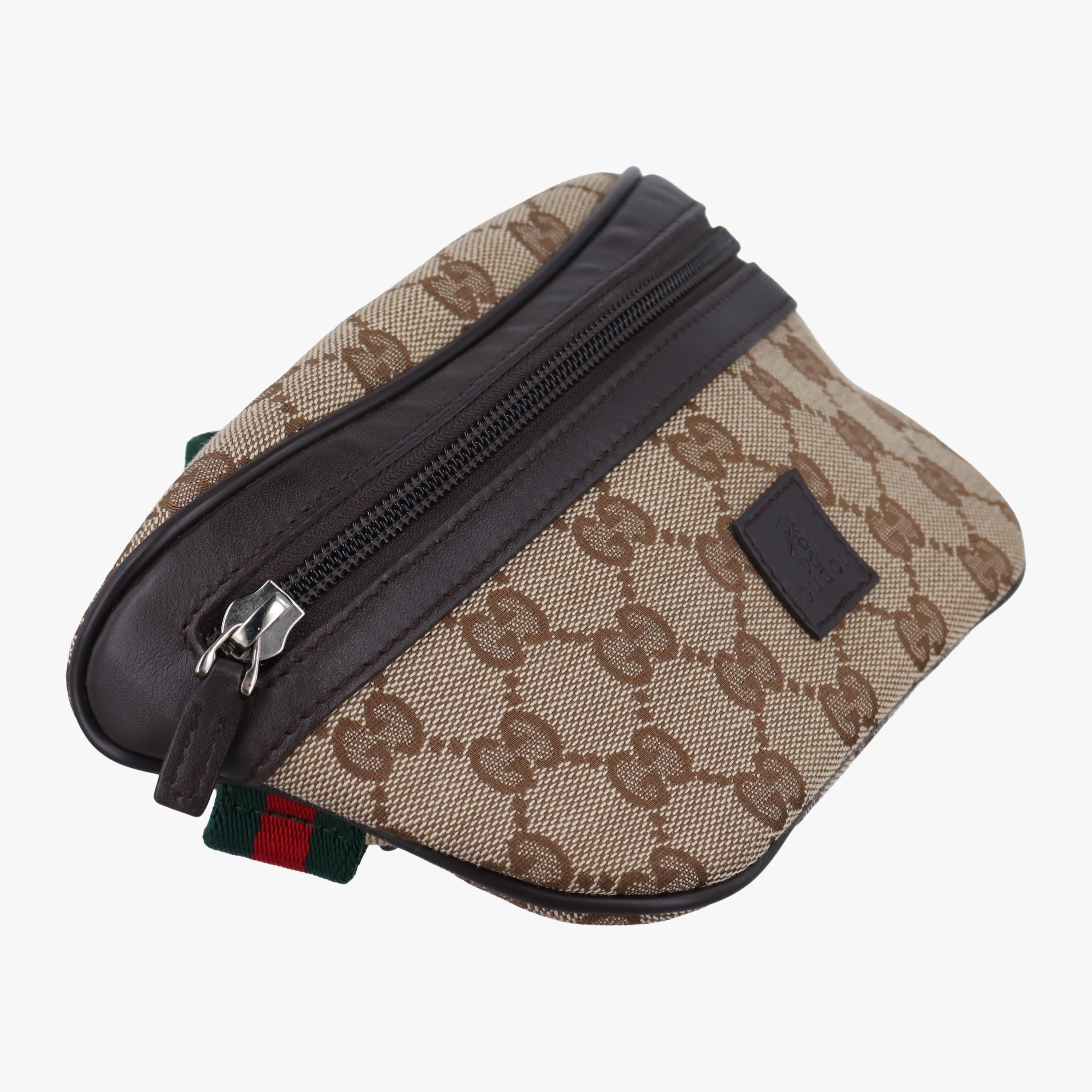 グッチ Gucci ボディバッグ/ウェストバッグ レディース チルドレンズ　シェリーライン ブラウン キャンバス x レザー 311159 H015735804