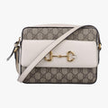 グッチ Gucci ショルダーバッグ レディース ホースビット 1955 グレー PVCコーティングキャンバス×レザー 645454 D033707353