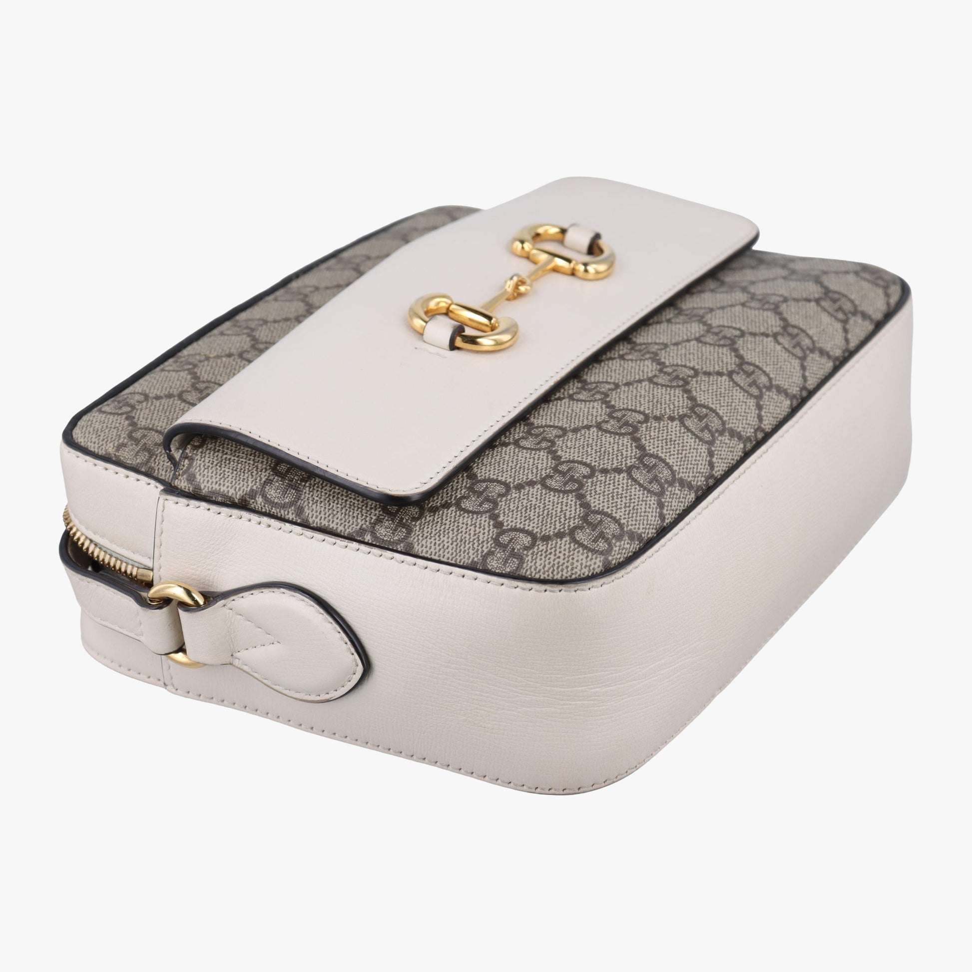 グッチ Gucci ショルダーバッグ レディース ホースビット 1955 グレー PVCコーティングキャンバス×レザー 645454 D033707353