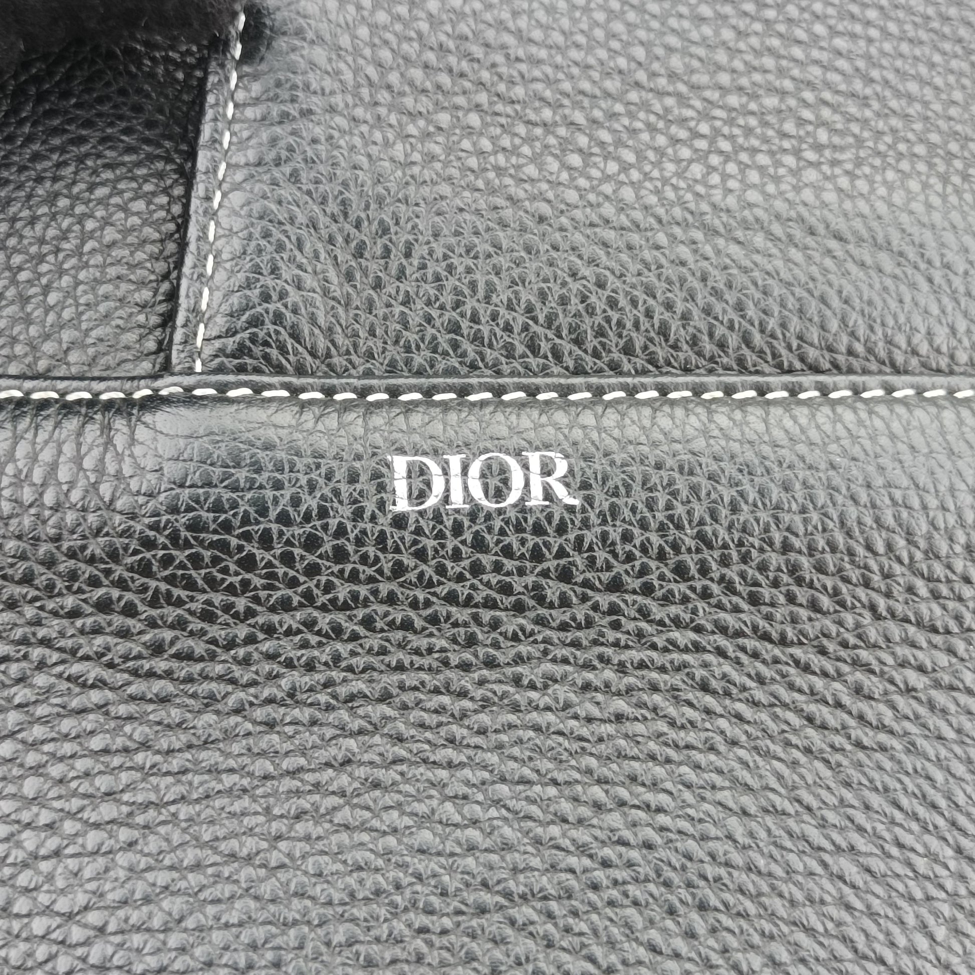 クリスチャンディオール Christian Dior ショルダーバッグ レディース サドル ブラック レザー 23-BO-0220