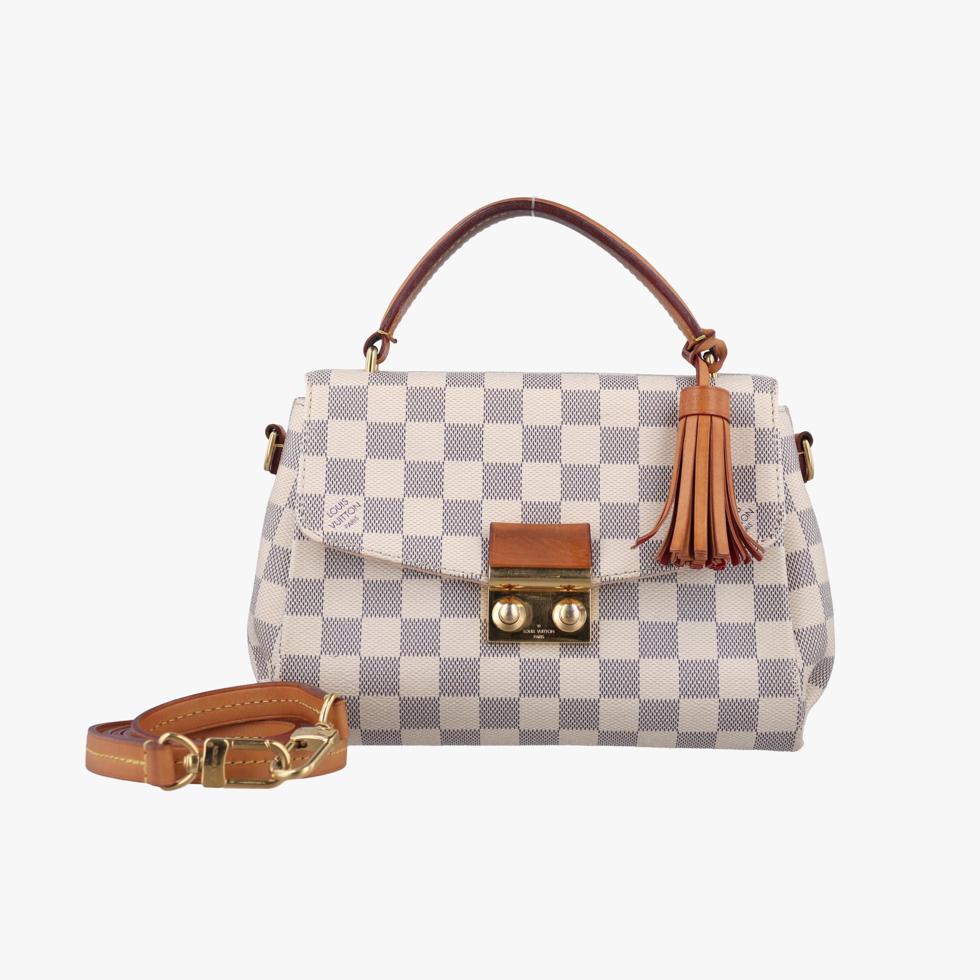 ルイヴィトン Louis Vuitton ショルダーバッグ レディース クロワゼット ホワイト ダミエ  キャンバス N41581 TR2196